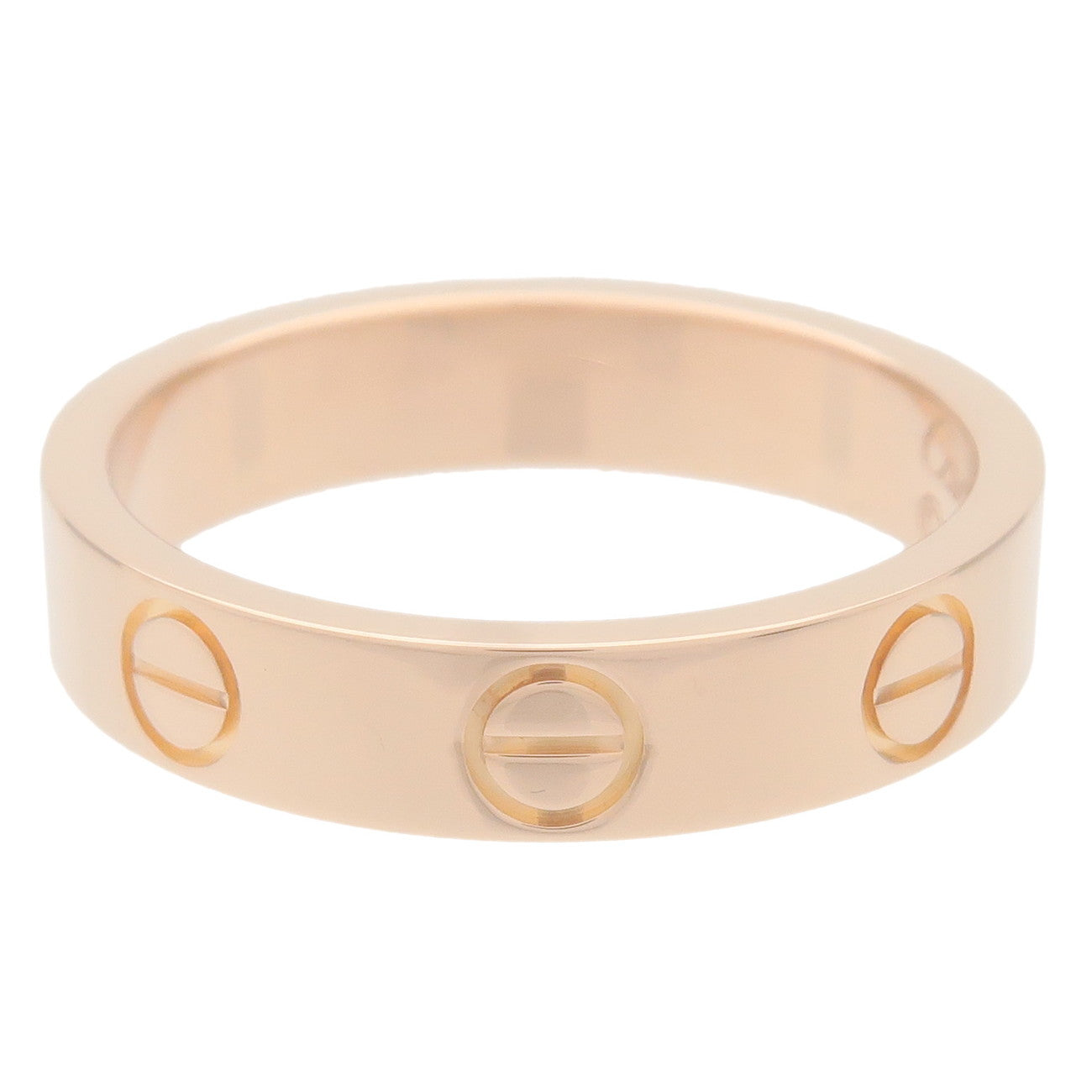 Cartier Cartier Mini Love Ring K18 750PG Rose Gold #47 US4-4.5 Used