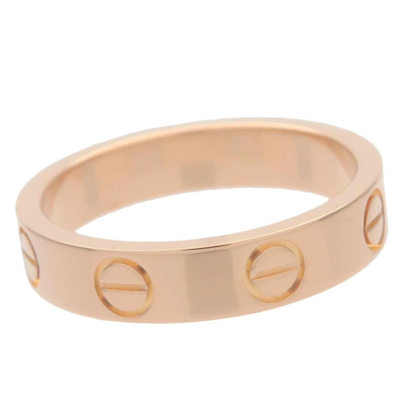 Cartier Cartier Mini Love Ring K18 750PG Rose Gold #47 US4-4.5 Used