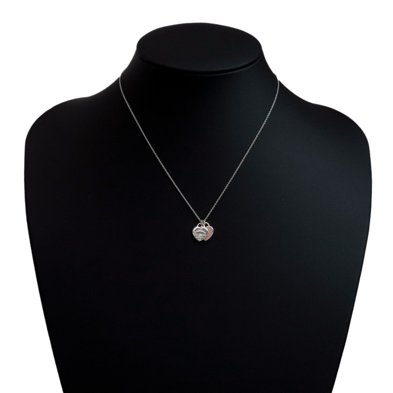 Tiffany&Co. Return to Tiffany Mini Double Heart Necklace SV925 Used