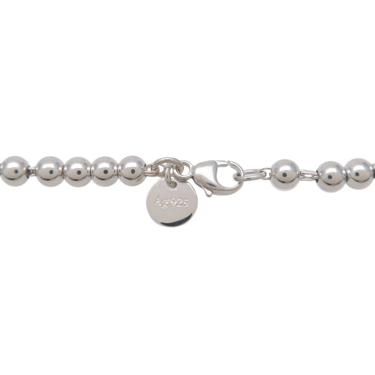 Tiffany&Co. Return to Tiffany Mini Heart Tag Beads Bracelet SV925 Used