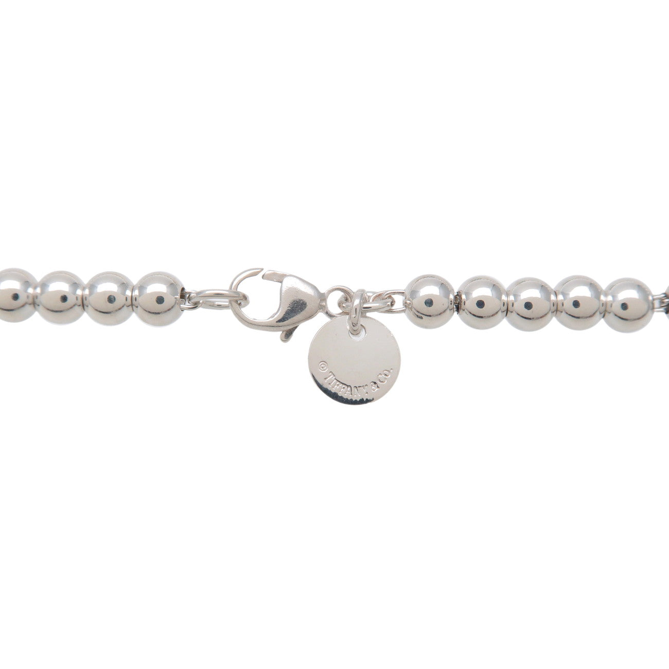 Tiffany&Co. Return to Tiffany Mini Heart Tag Beads Bracelet SV925 Used