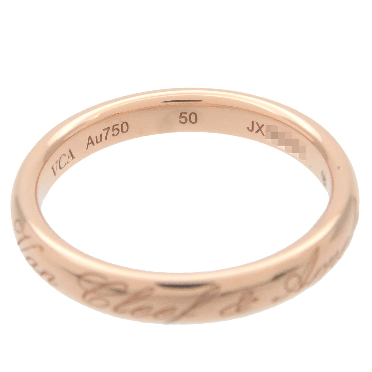 Van Cleef & Arpels Tandormon Signature Ring K18 Rose Gold #50 Used
