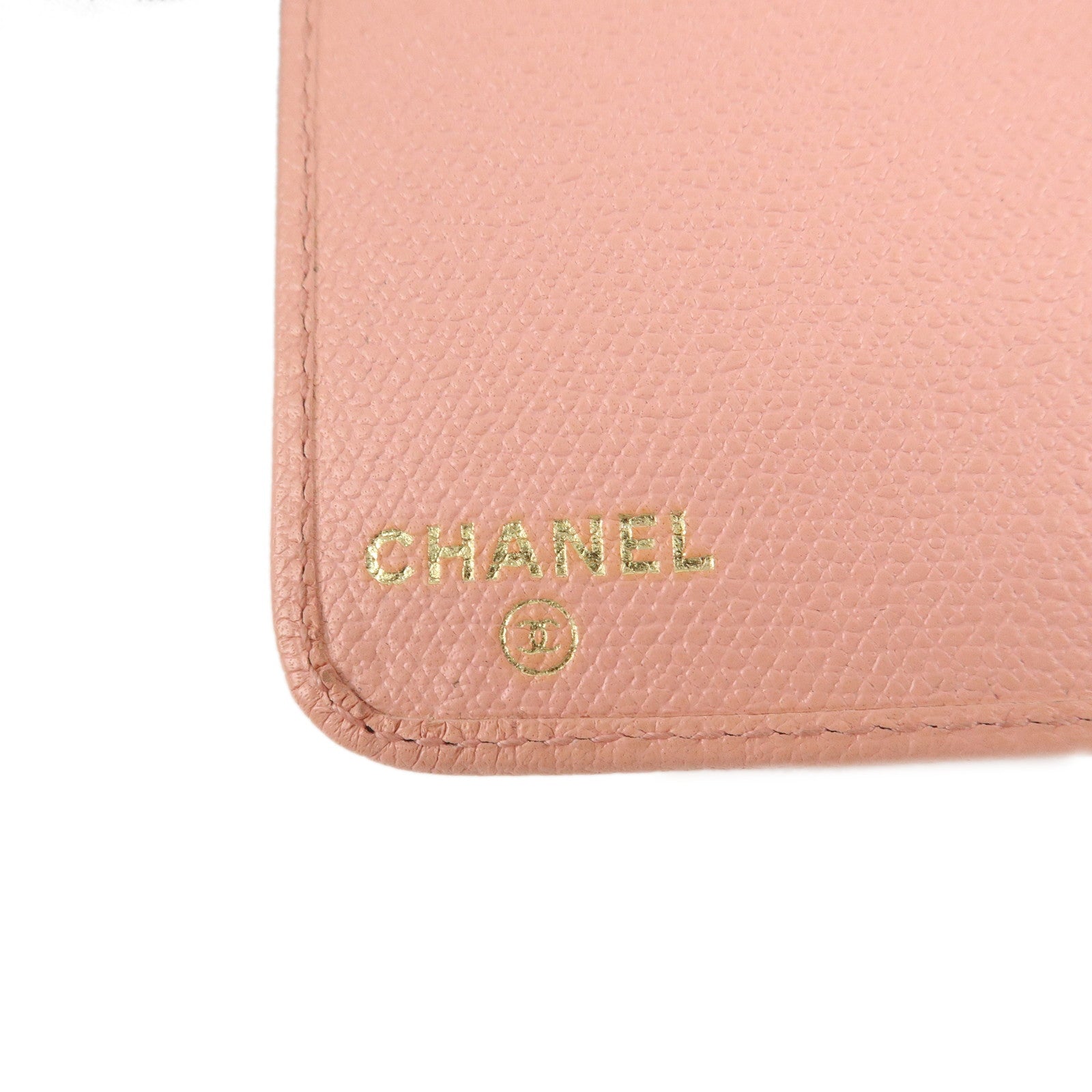 CHANEL Leather Agenda PM Planner Cover Pink Used