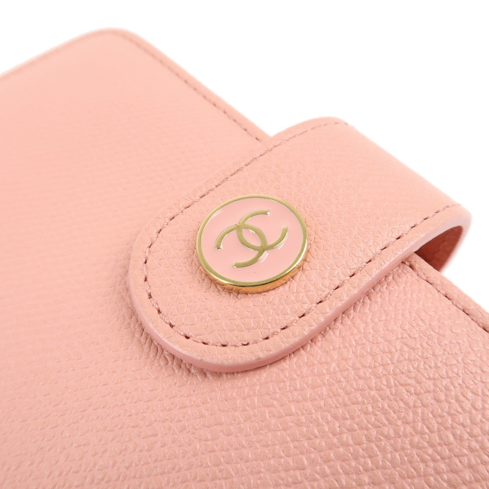 CHANEL Leather Agenda PM Planner Cover Pink Used