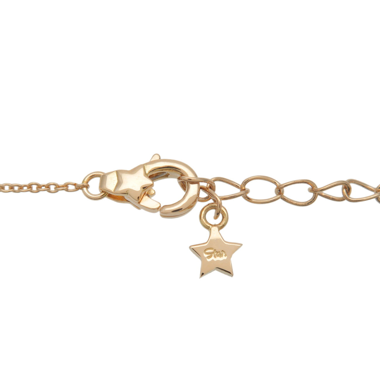 STAR JEWELRY Cross Diamond Necklace 0.11ct K18YG 750YG Yellow Gold Used