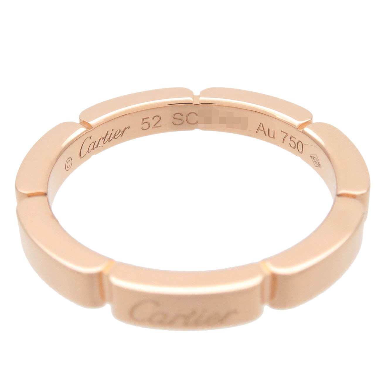 Cartier Maillon Panthere Ring K18PG 750PG Rose Gold #52 US6 Used