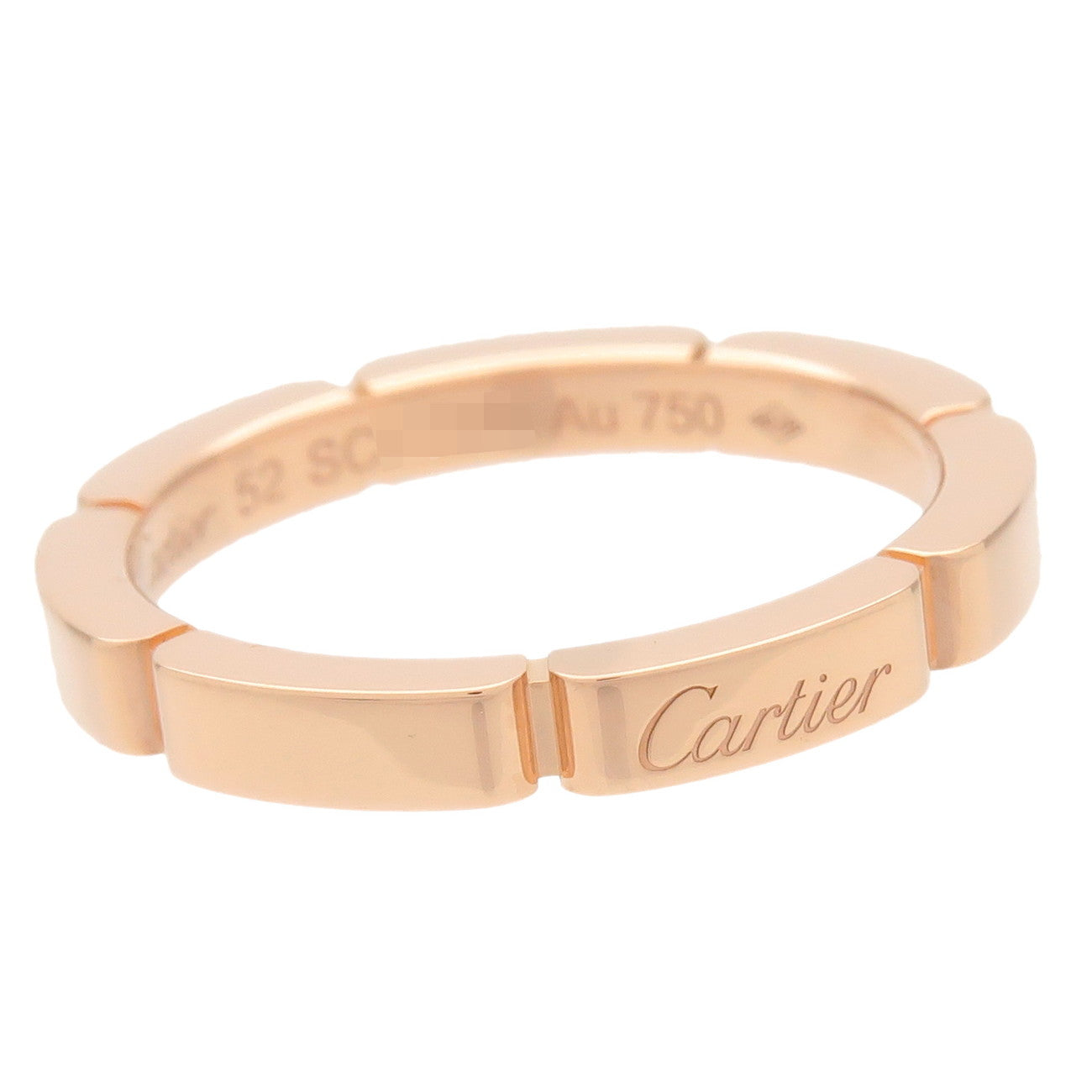 Cartier Maillon Panthere Ring K18PG 750PG Rose Gold #52 US6 Used