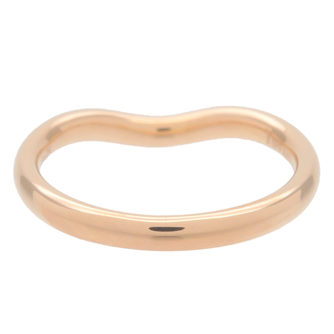Tiffany&Co. Curved Band Ring 9P Diamond K18 750PG US4.5 EU48 Used