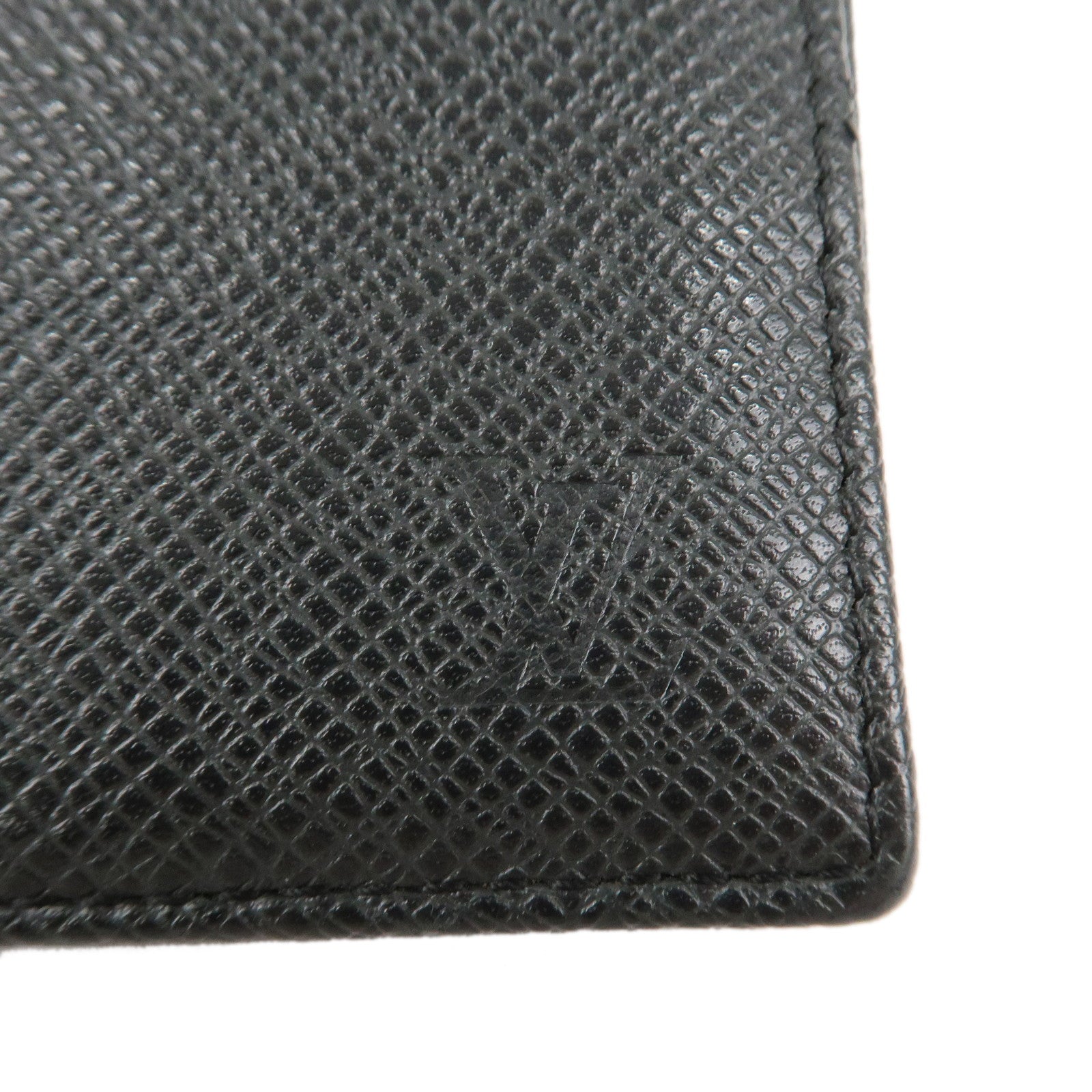 Louis Vuitton Taiga Porte Monnaie Boite Coin Case Ardoise M30382 Used