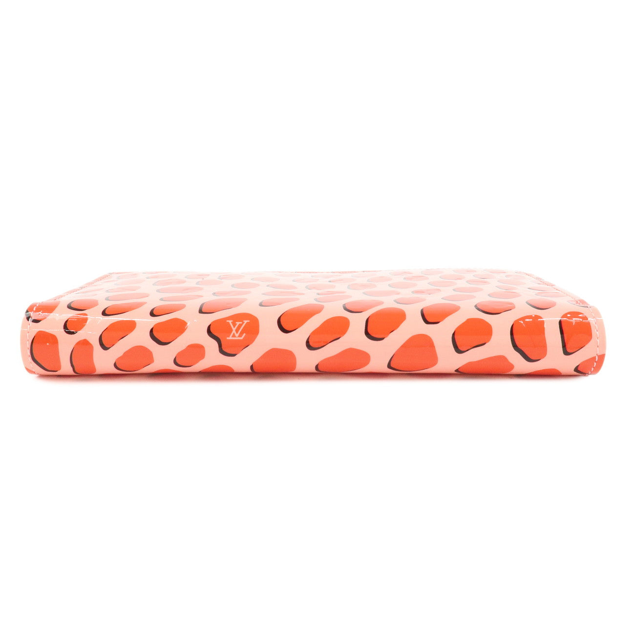 Louis Vuitton Monogram Vernis Jungle Dot Zippy Wallet Pink M41912 Used