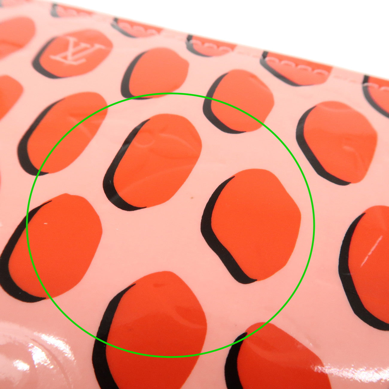 Louis Vuitton Monogram Vernis Jungle Dot Zippy Wallet Pink M41912 Used