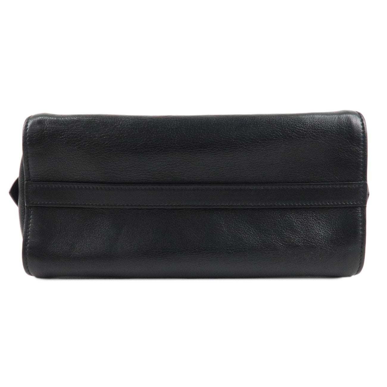 PRADA Leather 2Way Bag Hand Bag Shoulder Bag Black 1BA164 Used