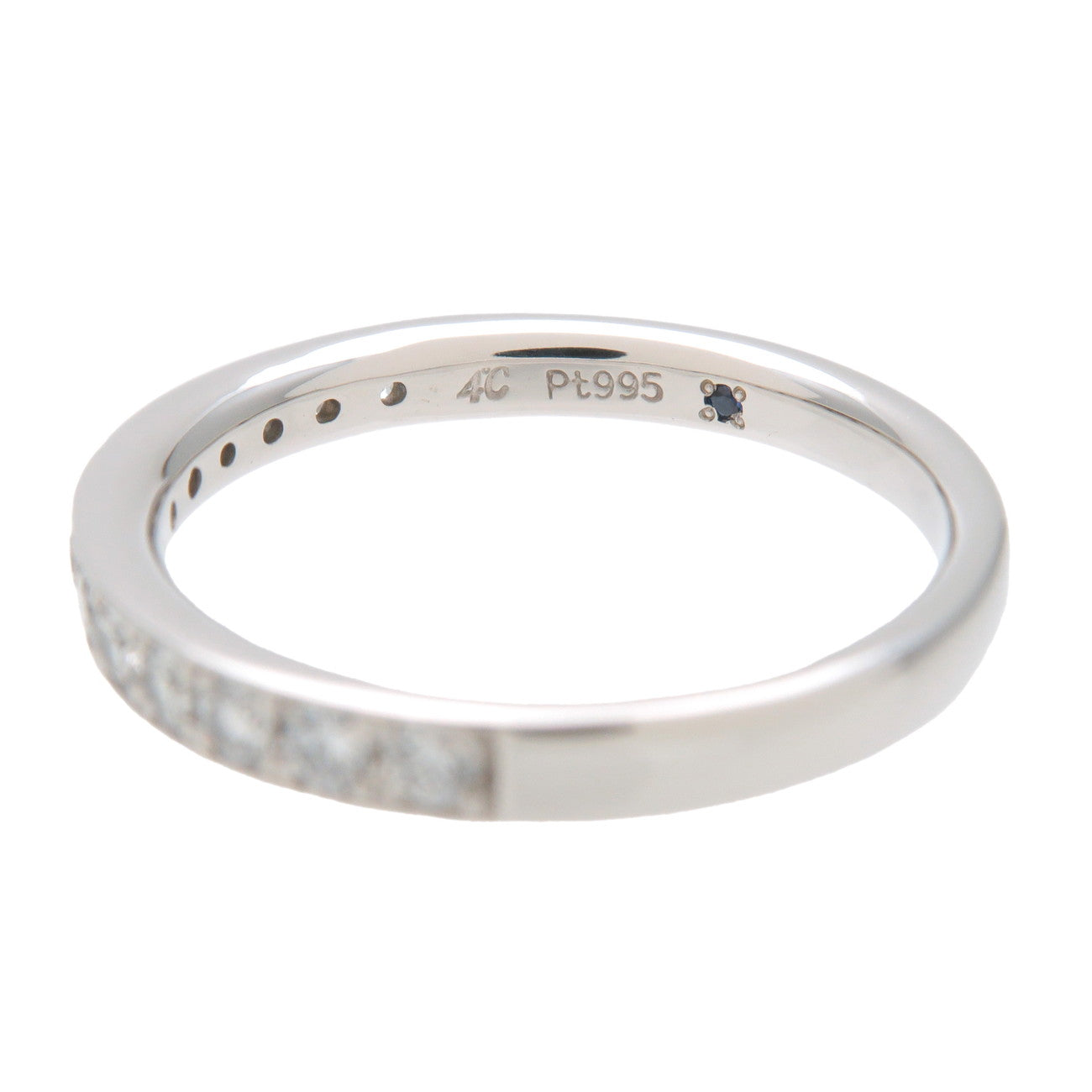 4C Half Eternity Diamond Ring PT950 Platinum US5.5-6 EU51 Used Used