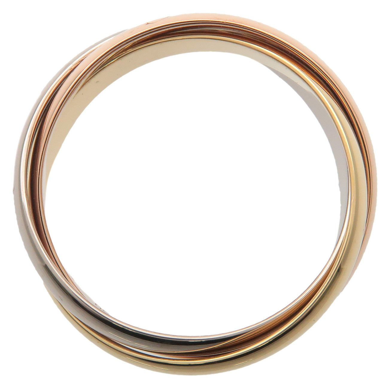 Cartier Cartier Trinity Ring SM K18 750YG/WG/PG #48 US#4.5 Used
