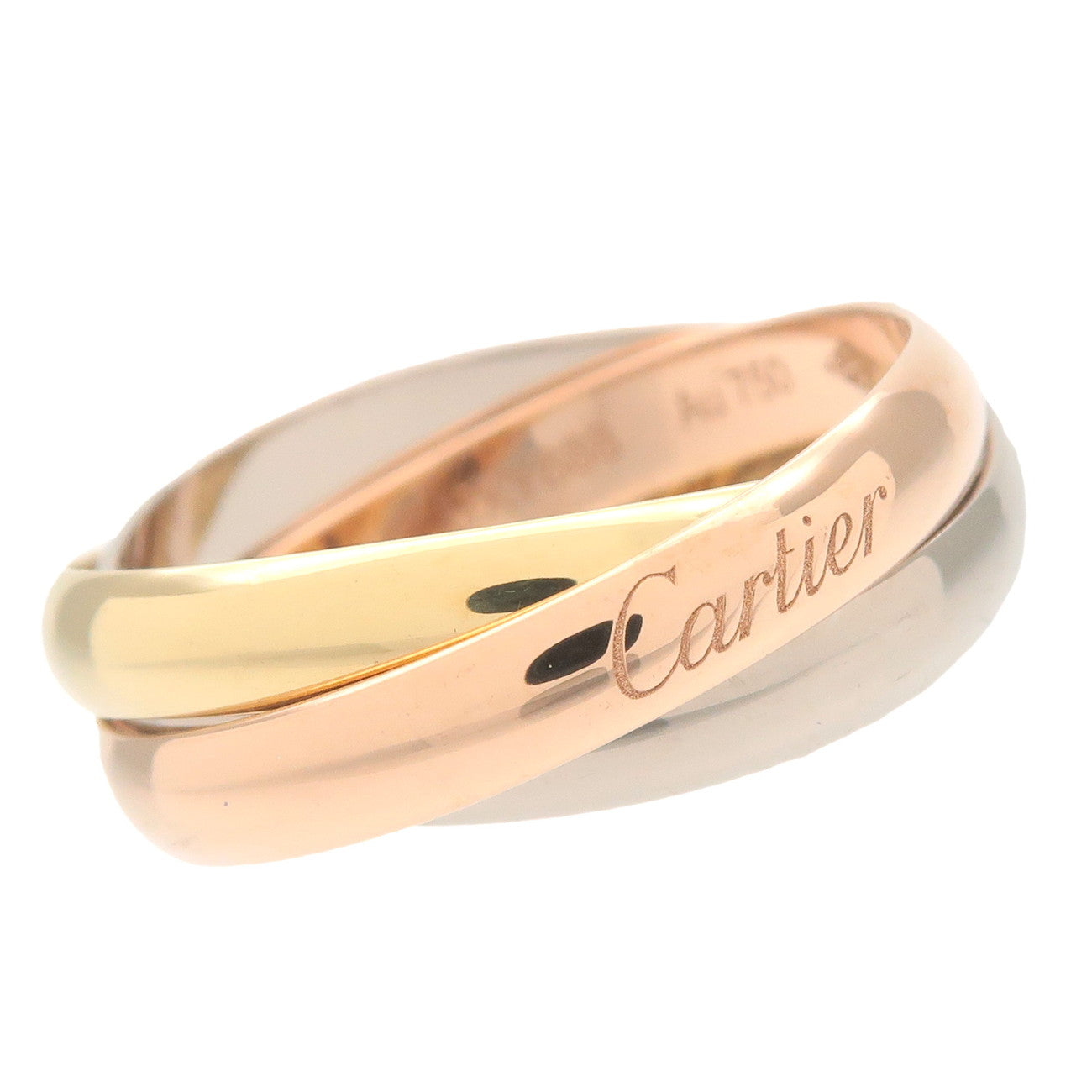 Cartier Cartier Trinity Ring SM K18 750YG/WG/PG #48 US#4.5 Used