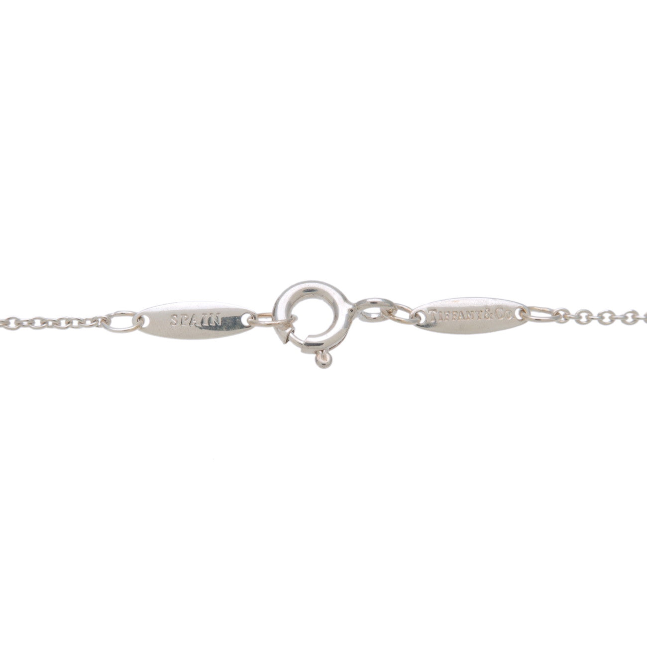 Tiffany&Co. By the Yard 1P Diamond Necklace 0.05ct Silver SV925 Ued F/S Used