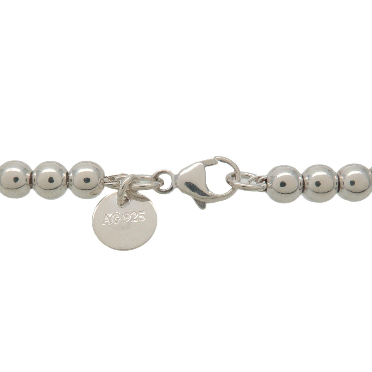 Tiffany&Co. Return to Tiffany Mini Heart Tag Beads Bracelet SV925 Used