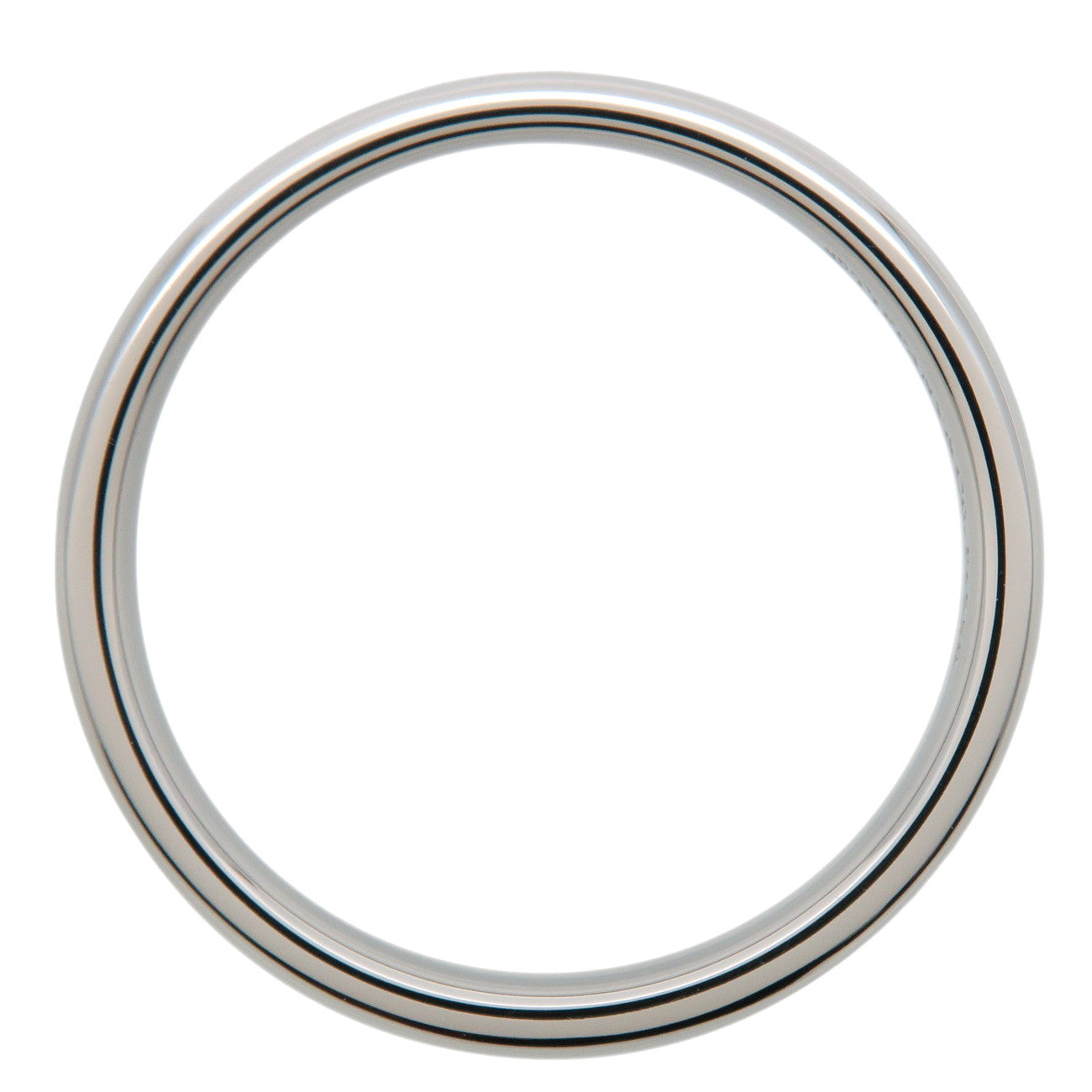 Tiffany&Co. Classic Band Ring PT950 Platinum US8 EU56 HK17.5 Used