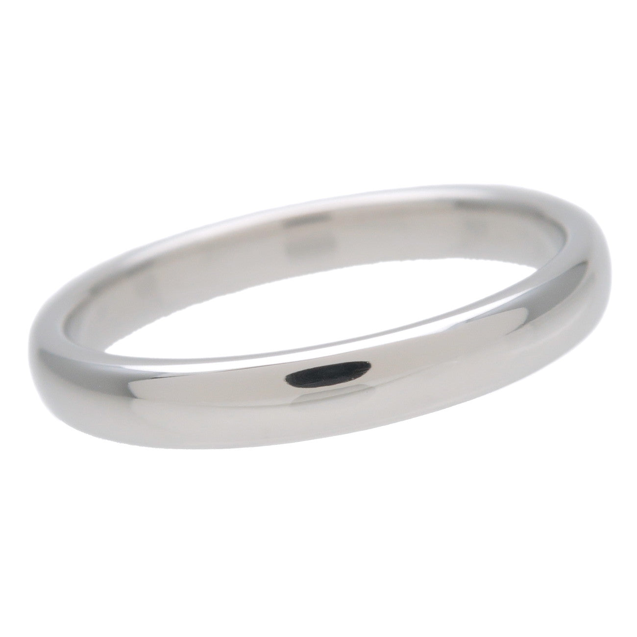Tiffany&Co. Classic Band Ring PT950 Platinum US8 EU56 HK17.5 Used