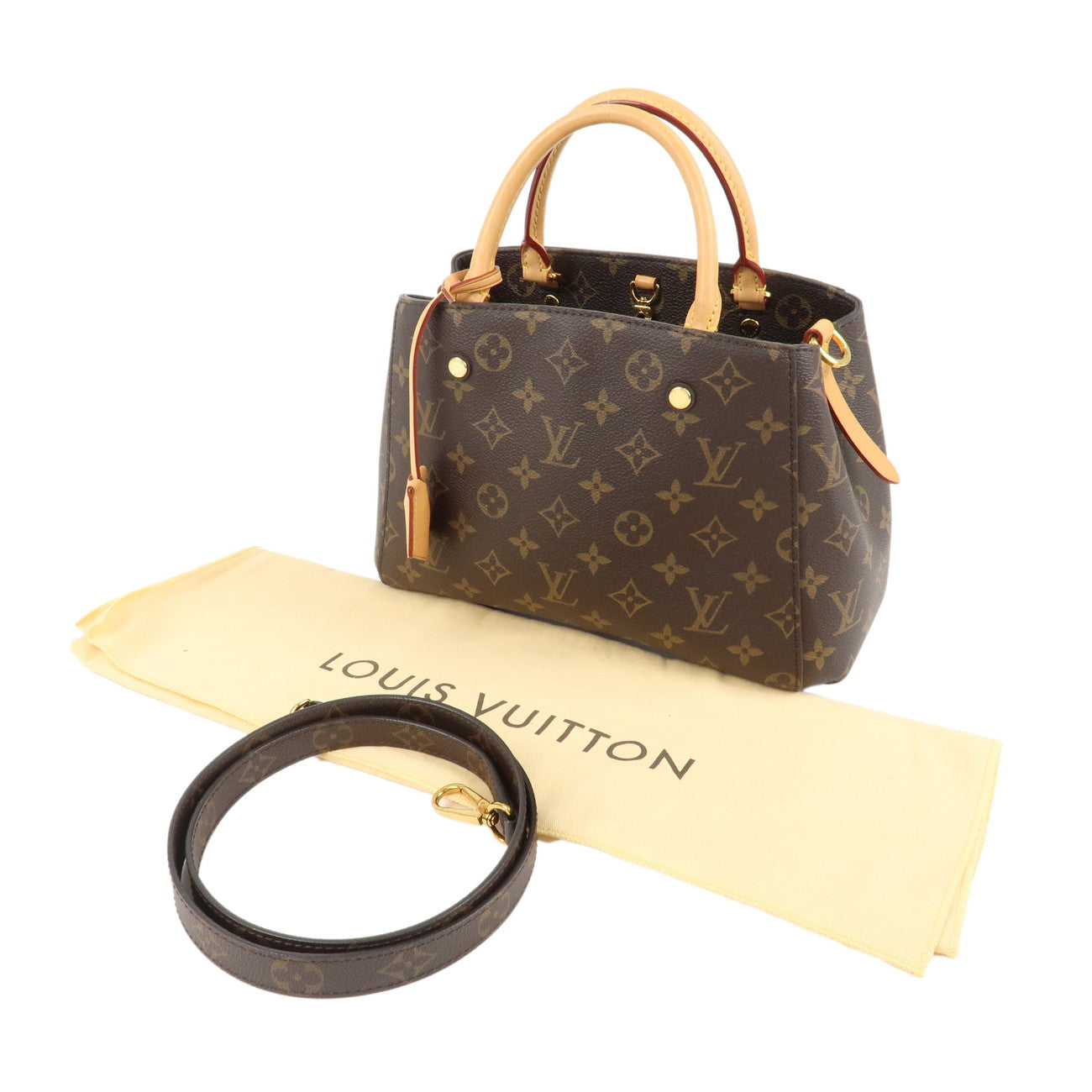 Louis Vuitton Monogram Montaigne BB 2Way Bag Hand Bag M41055 Used