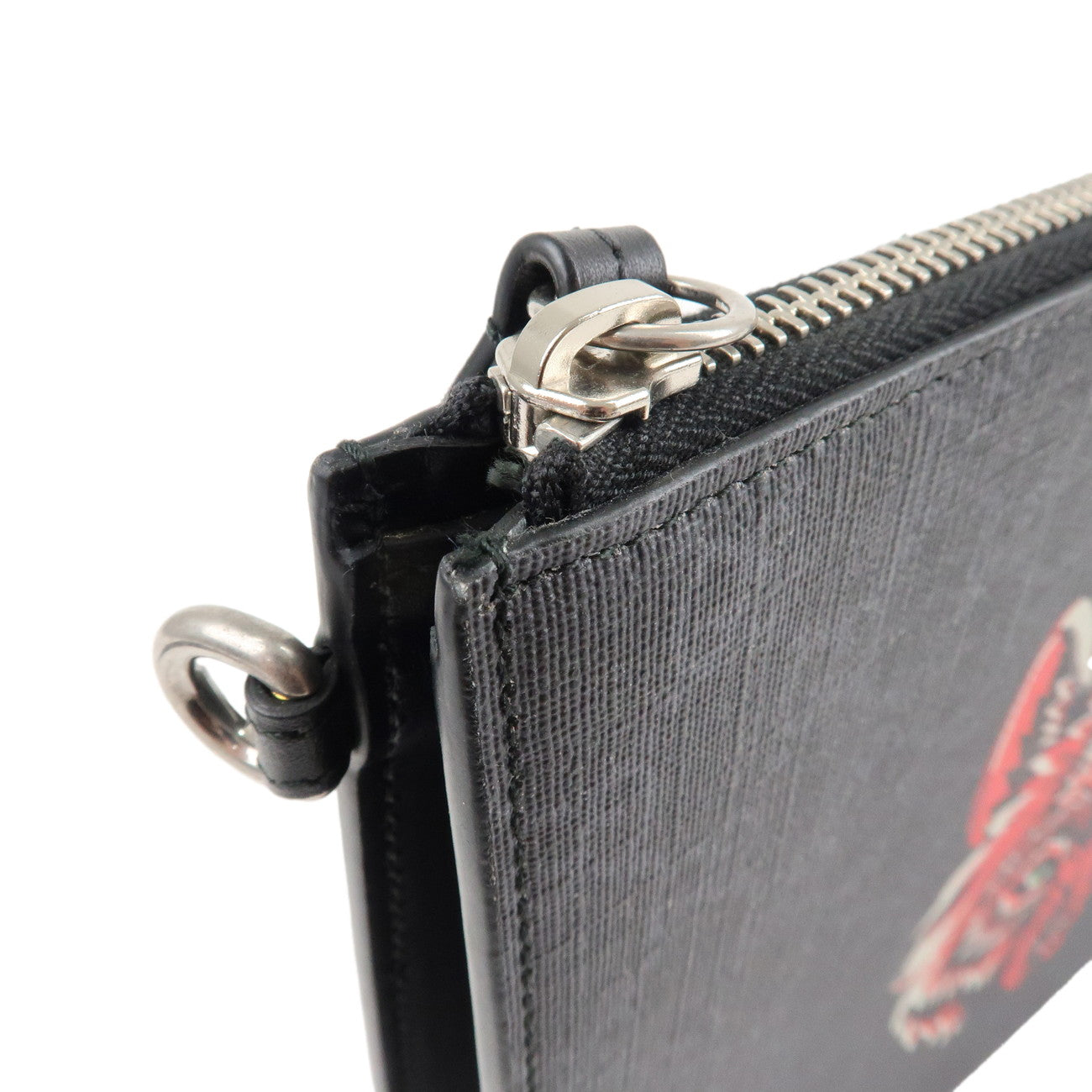 GUCCI Gucci GG Supreme Leather Clutch Bag Wolf's Head Print 547084 Used