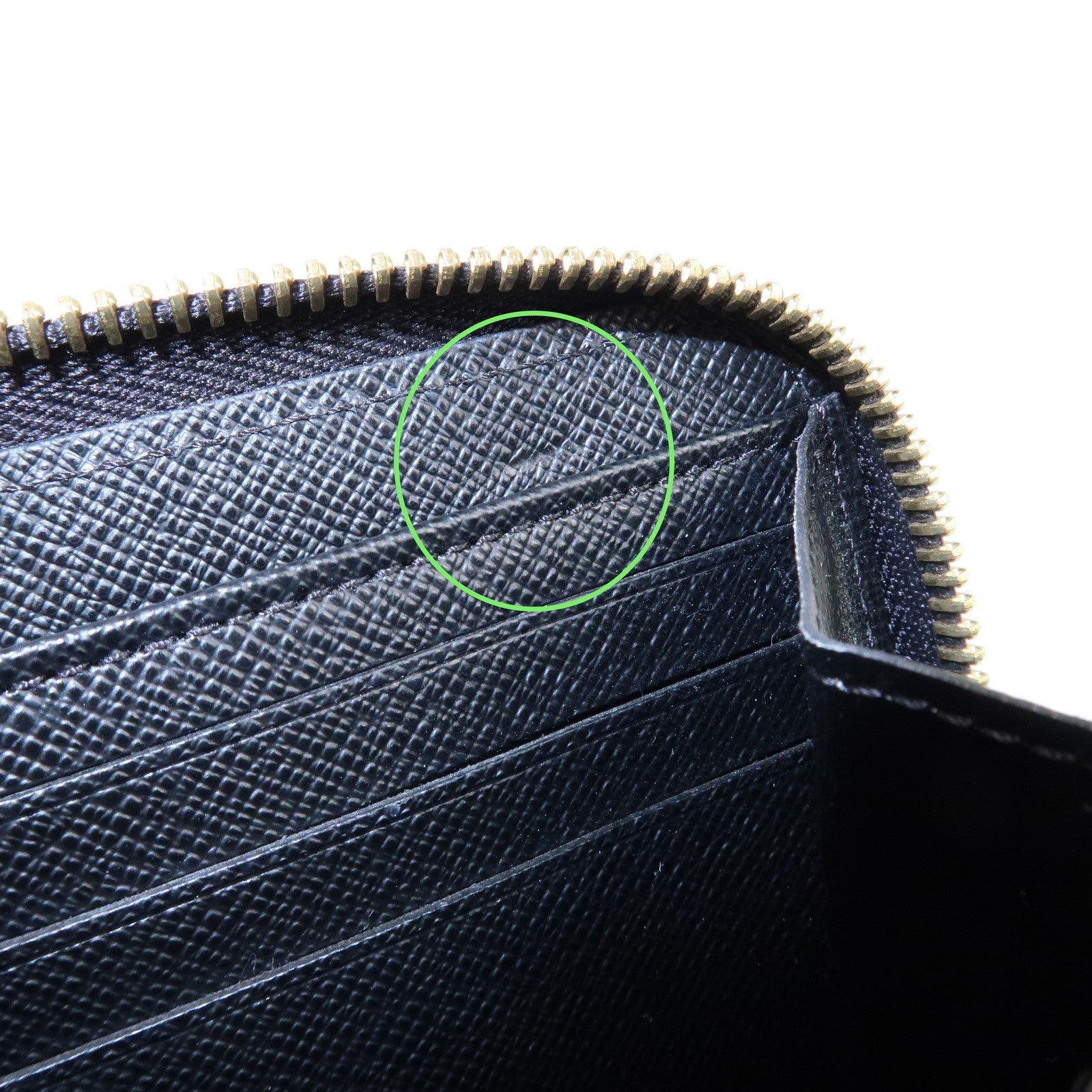 Louis Vuitton Epi Zippy Wallet Long Wallet Noir Black M61857 Used