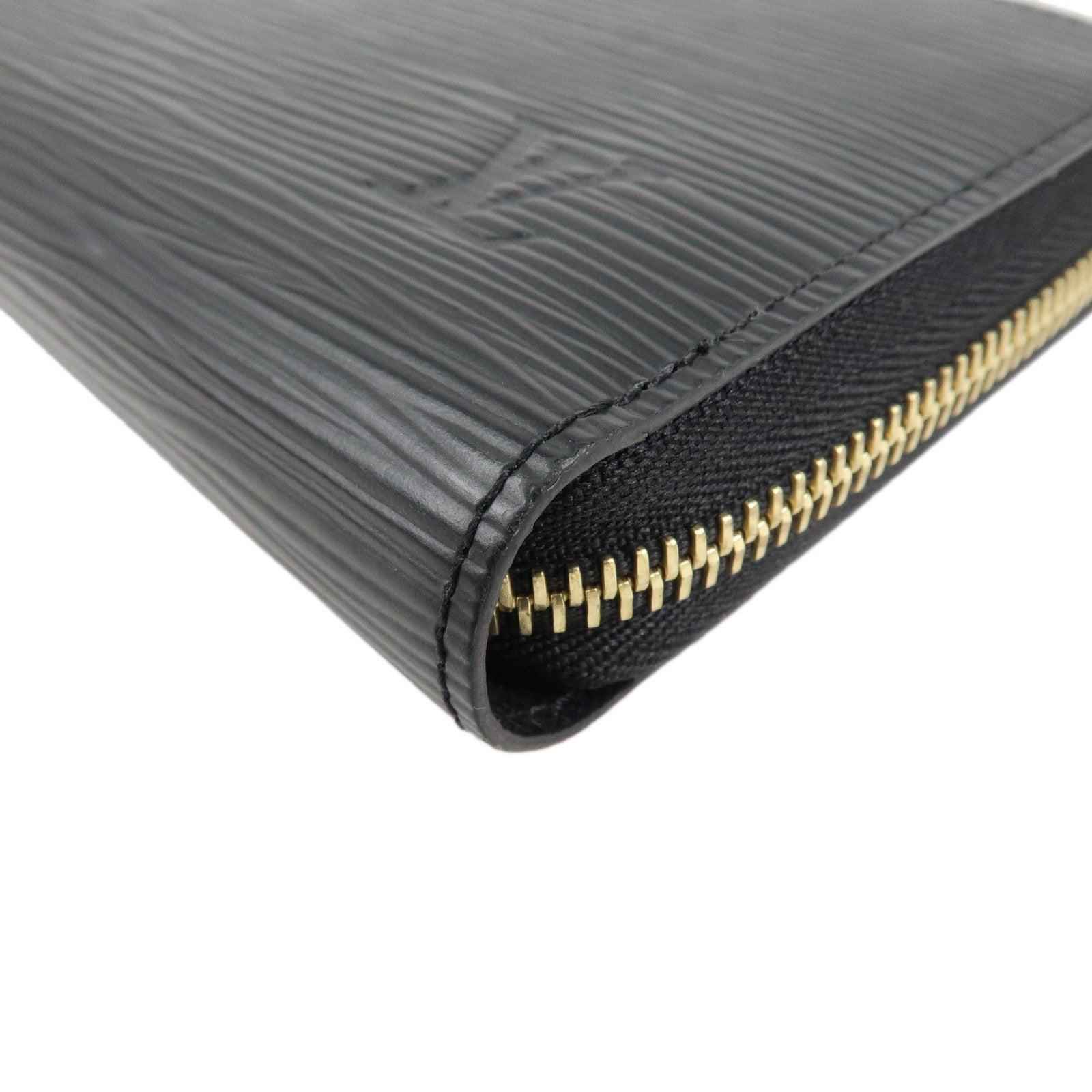 Louis Vuitton Epi Zippy Wallet Long Wallet Noir Black M61857 Used