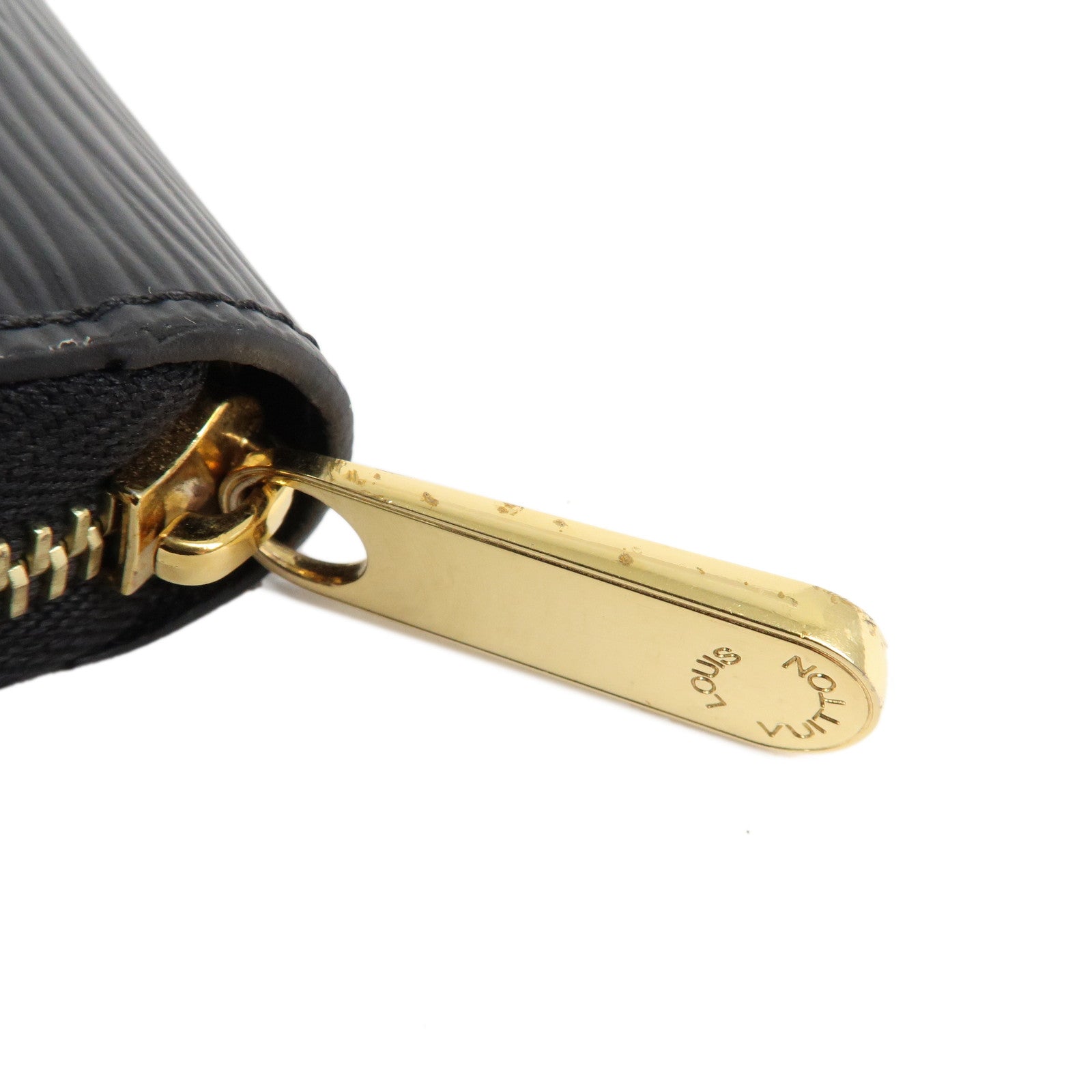 Louis Vuitton Epi Zippy Wallet Long Wallet Noir Black M61857 Used