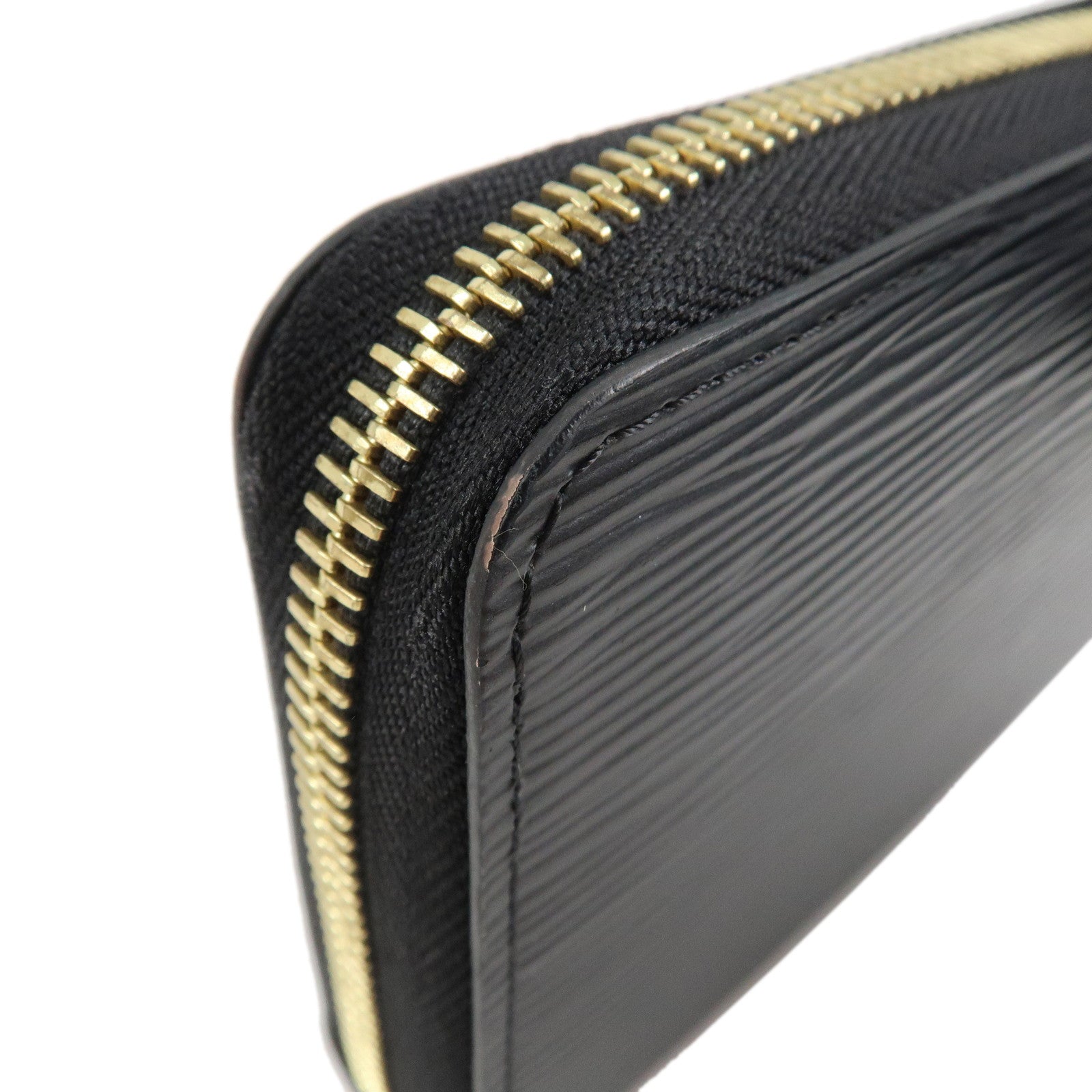 Louis Vuitton Epi Zippy Wallet Long Wallet Noir Black M61857 Used