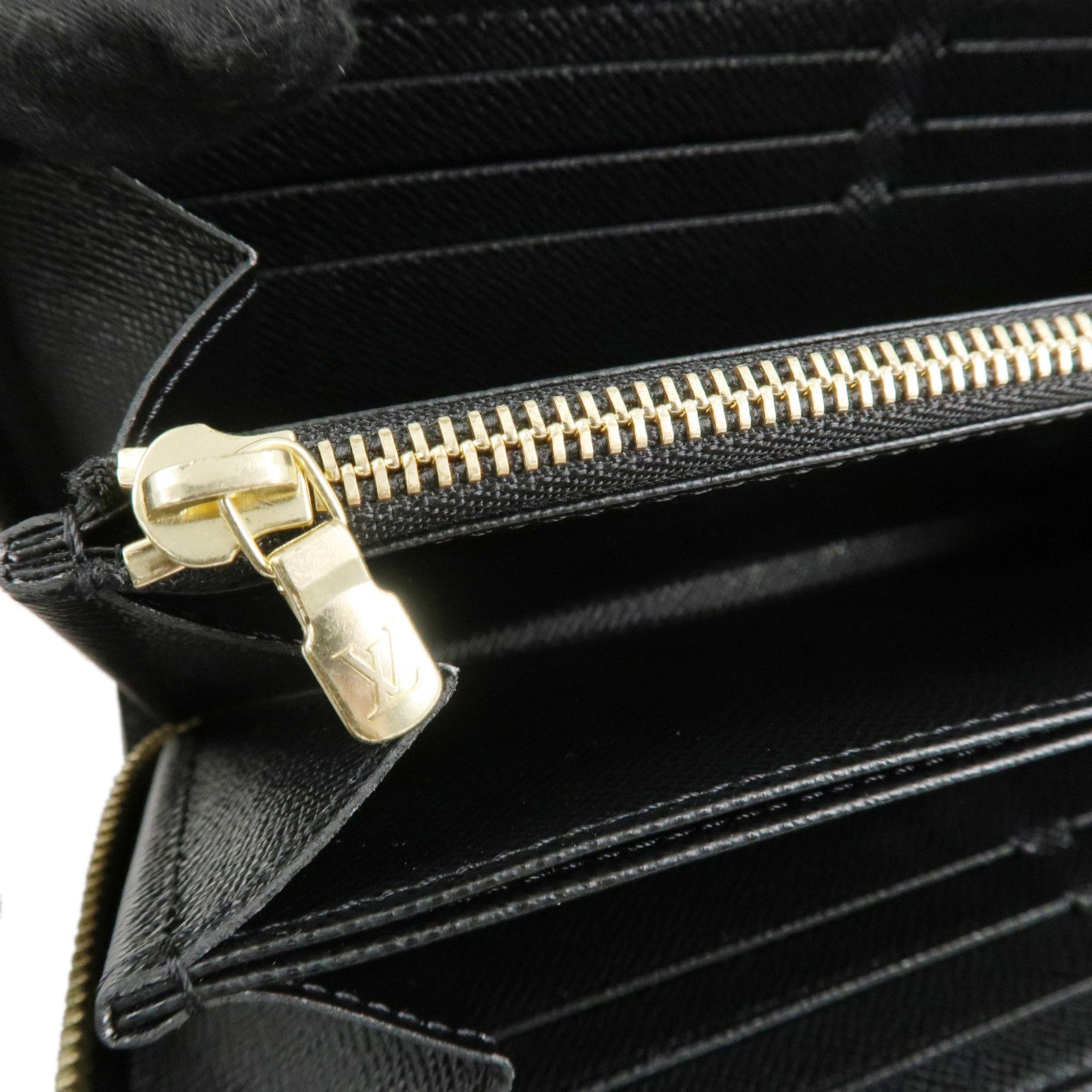 Louis Vuitton Epi Zippy Wallet Long Wallet Noir Black M61857 Used