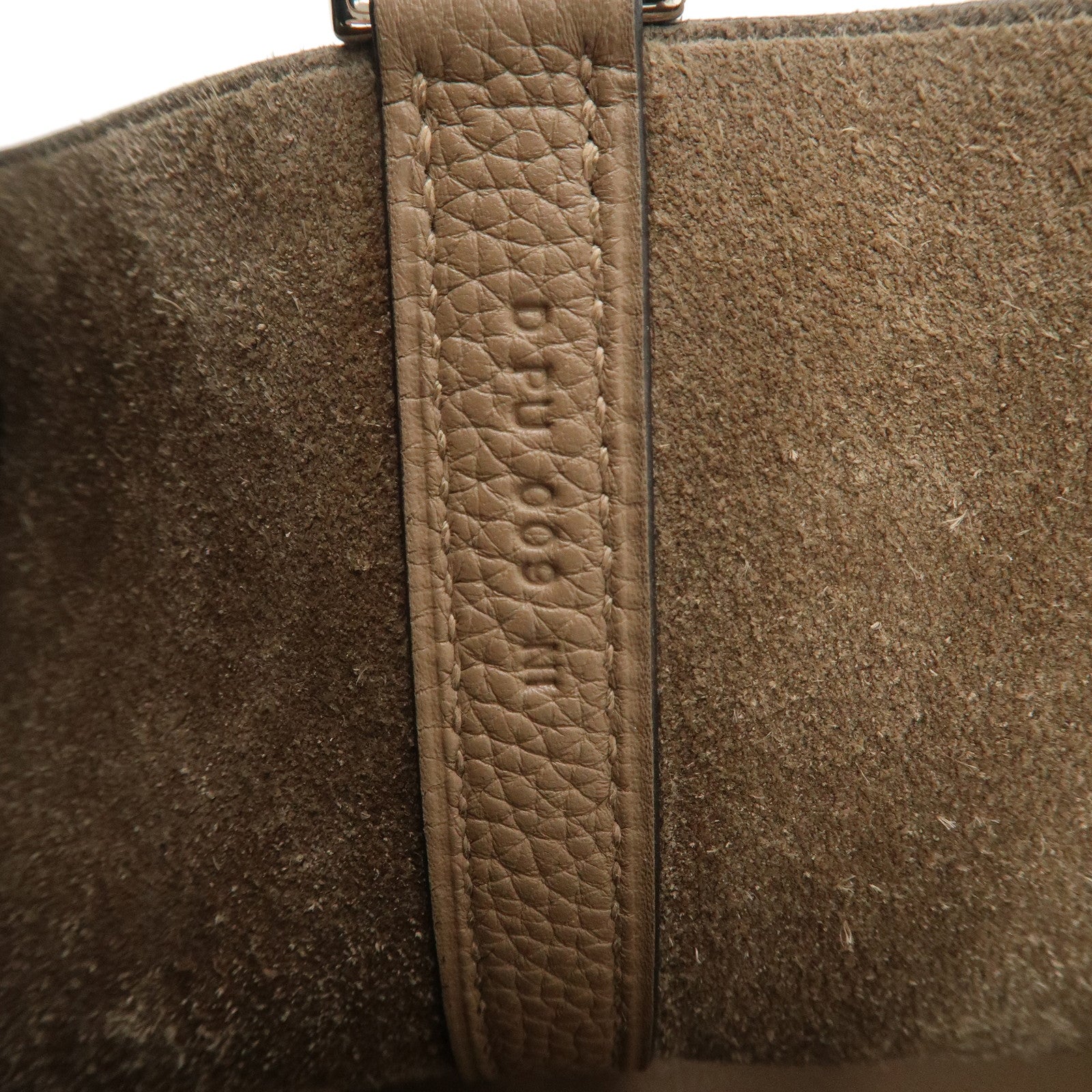 HERMES Taurillon Clemence Picotin Lock MM D Stamped Hand Bag Used