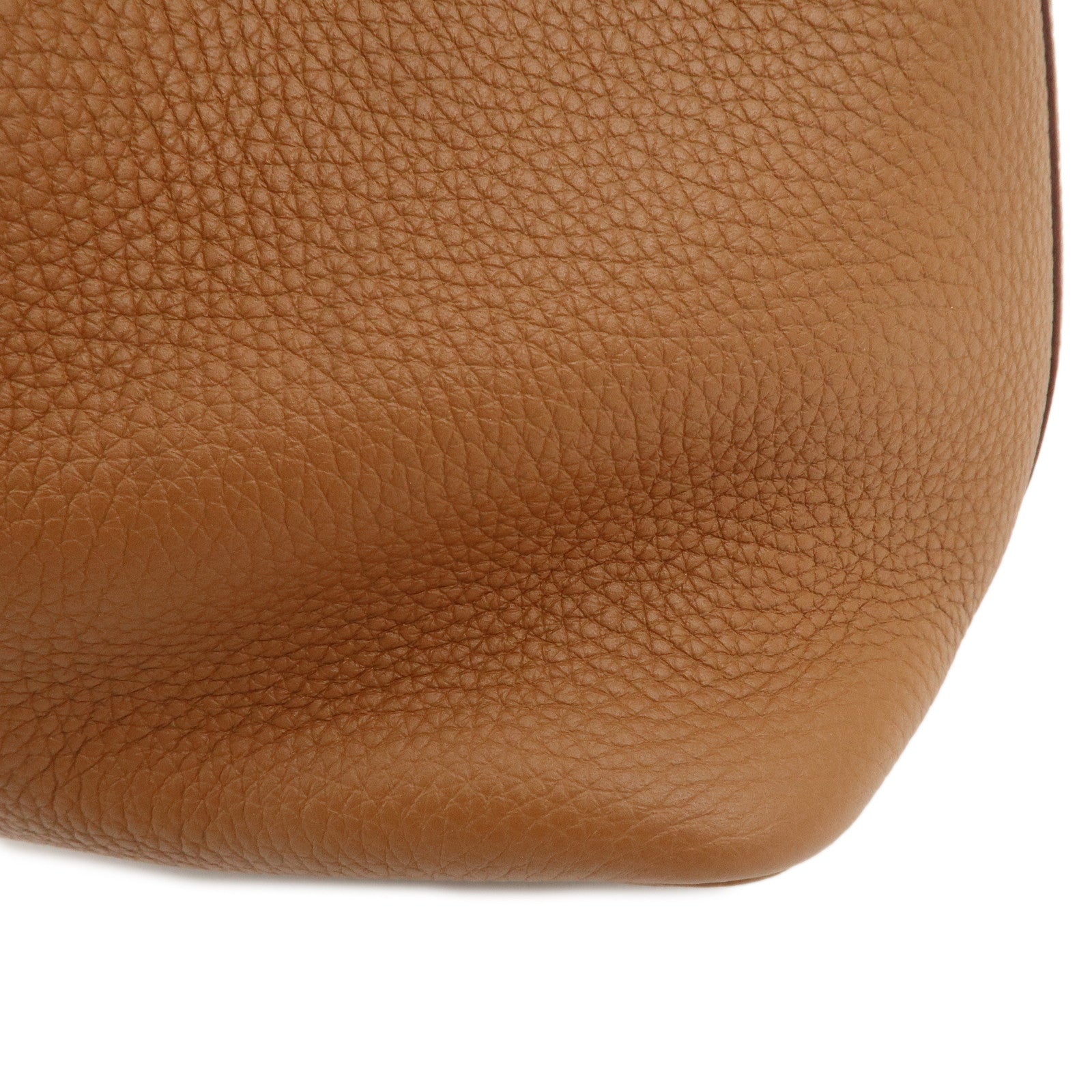 HERMES Taurillon Clemence Picotin Lock MM U Stamped Hand Bag Gold Used