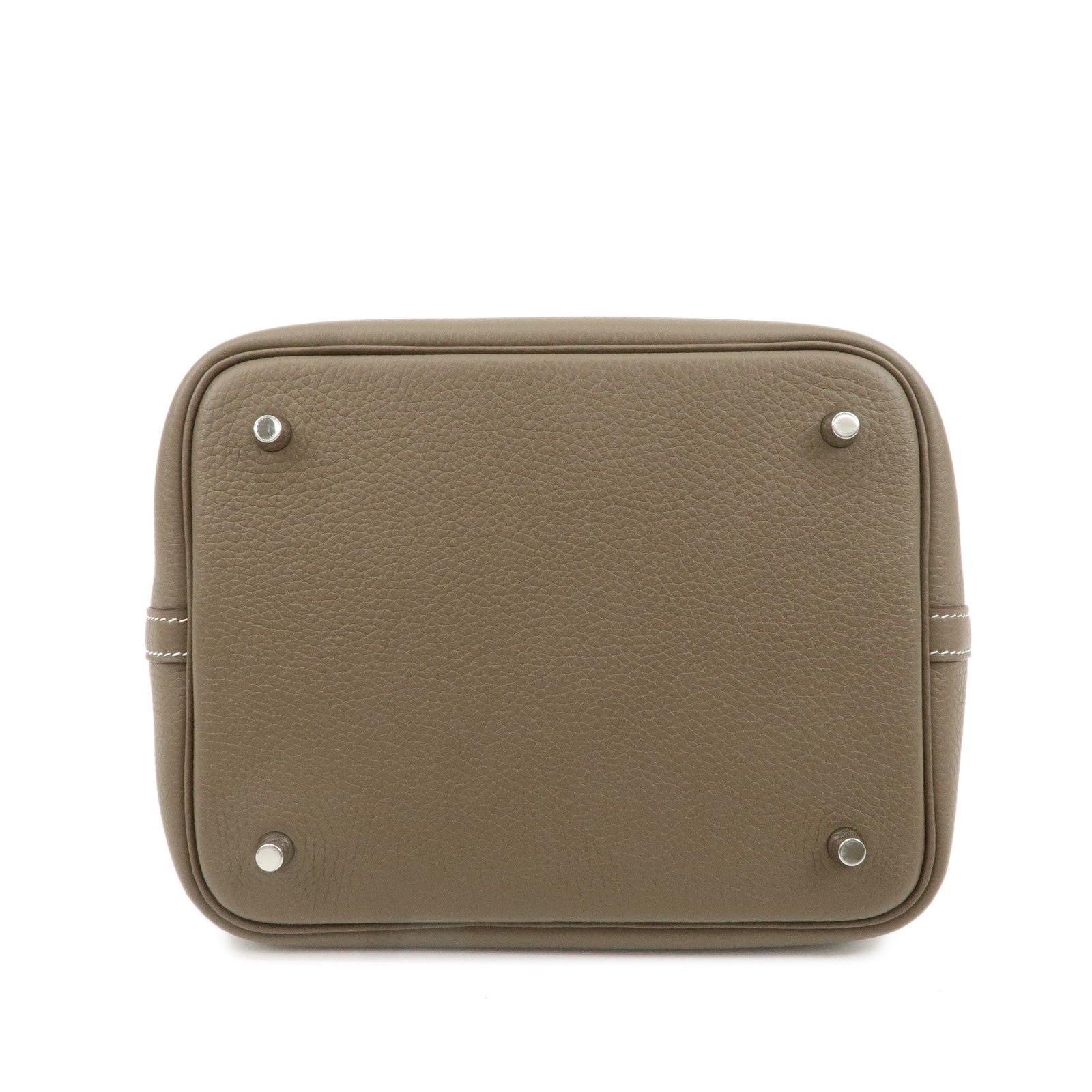 HERMES Taurillon Clemence Picotin Lock MM Z Stamped Hand Bag Used