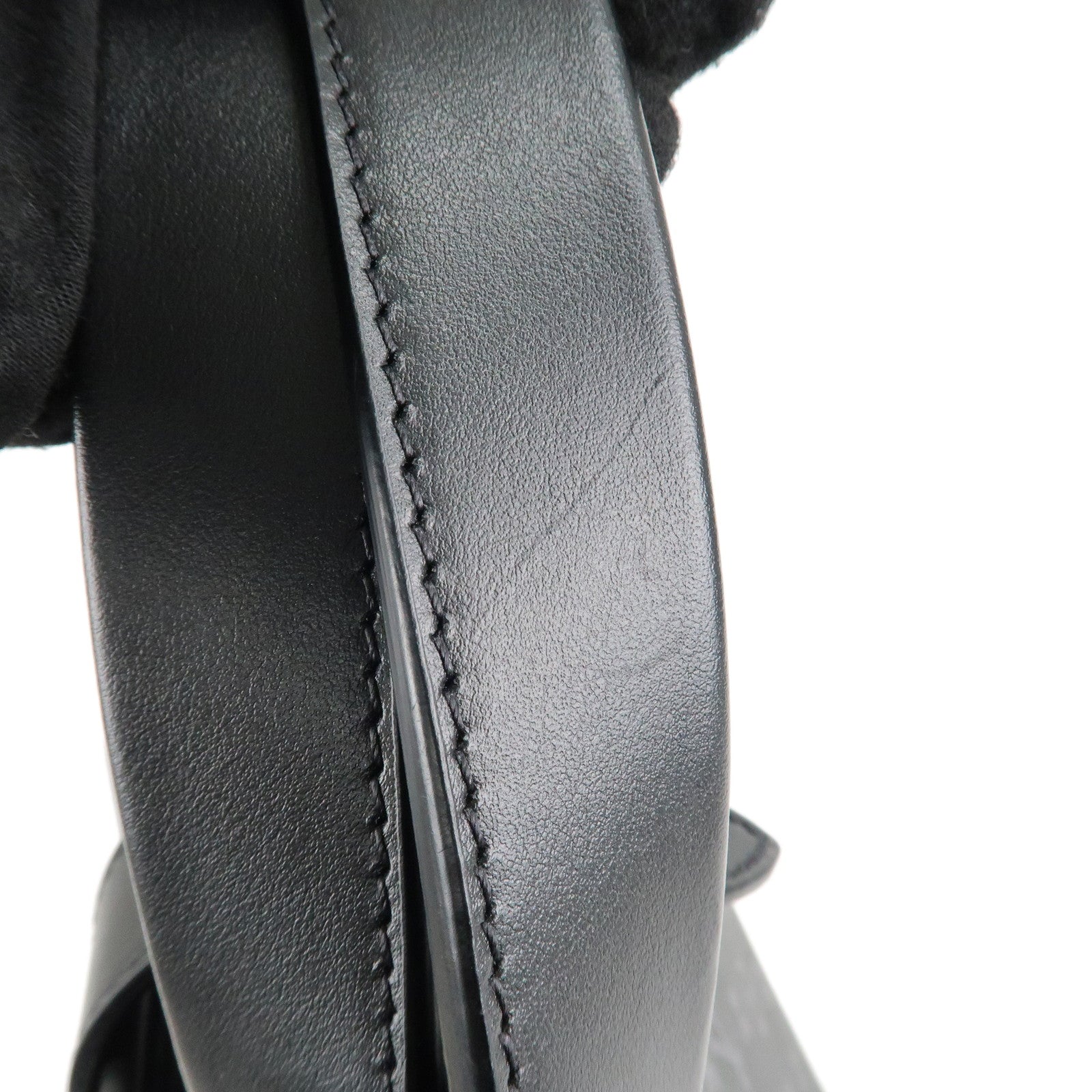 Louis Vuitton Monogram Eclipse Saumur Tote Bag Black Gray M45914 Used