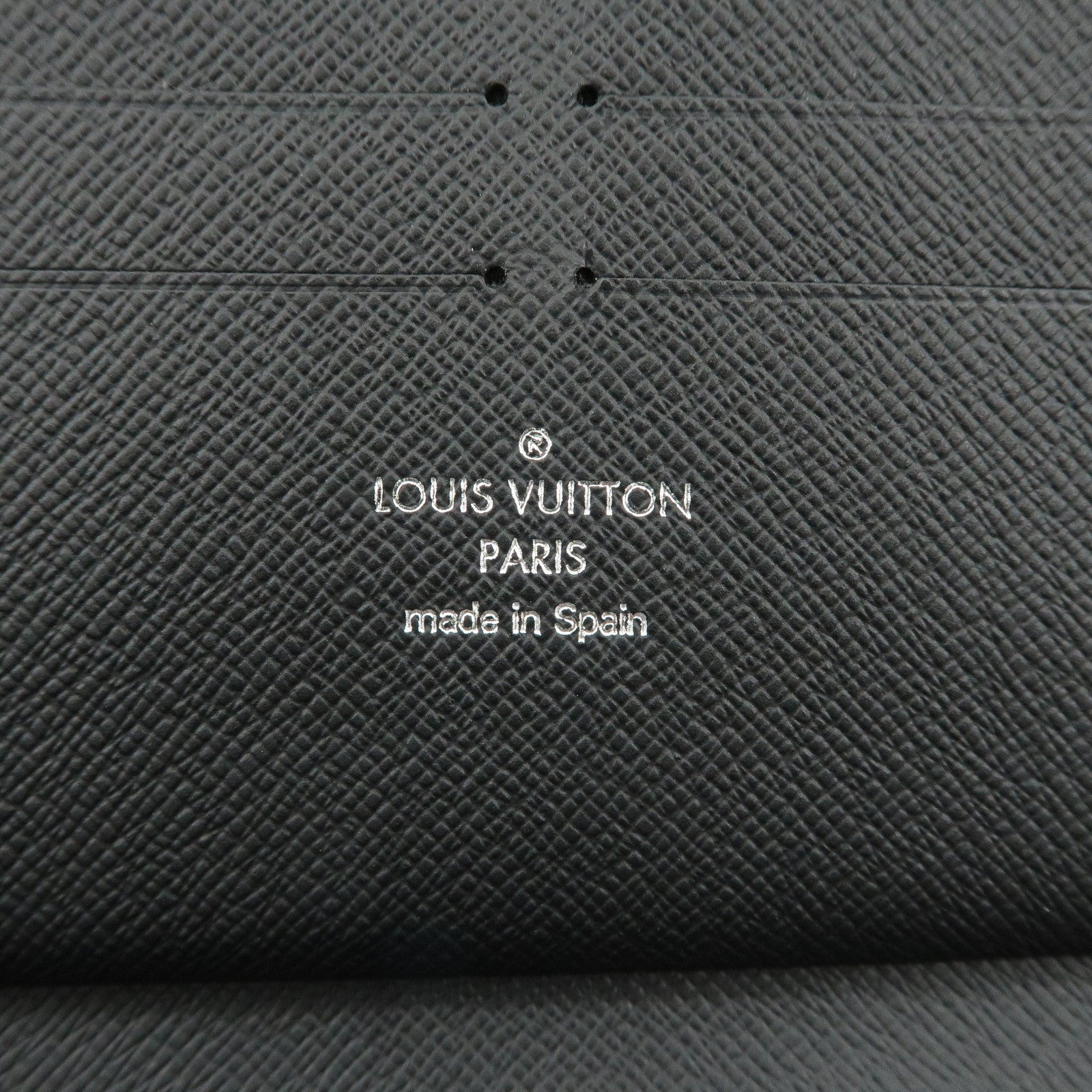 Louis Vuitton Epi Zippy Organizer Wallet NM Noir Black M62643 Used
