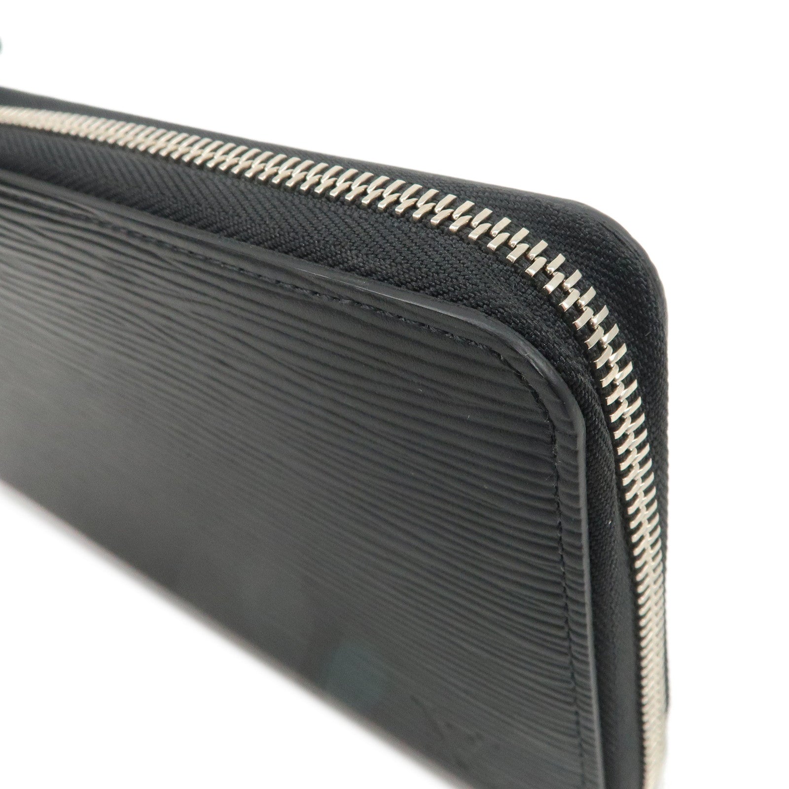 Louis Vuitton Epi Zippy Organizer Wallet NM Noir Black M62643 Used
