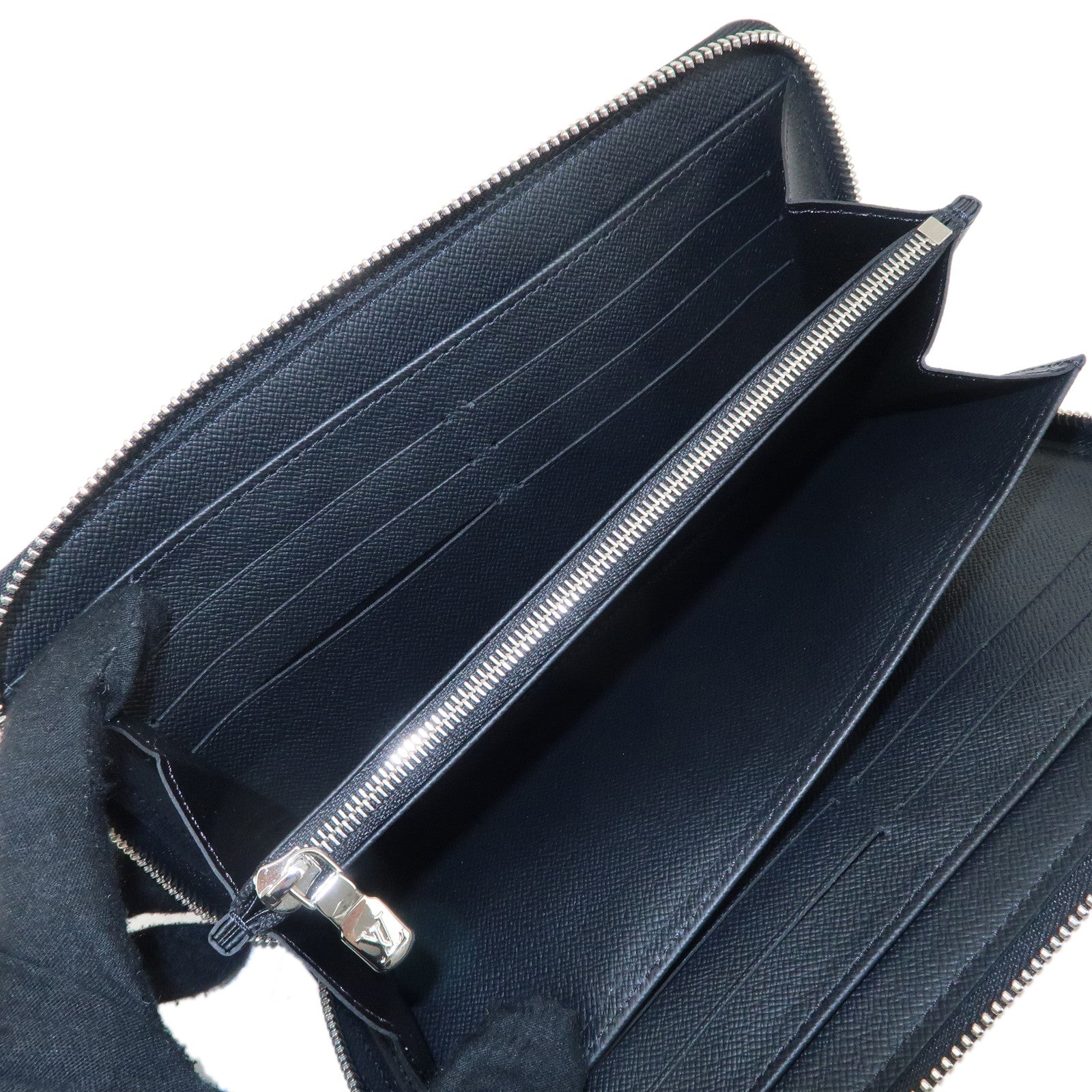 Louis Vuitton Epi Zippy Organizer Wallet NM Noir Black M62643 Used