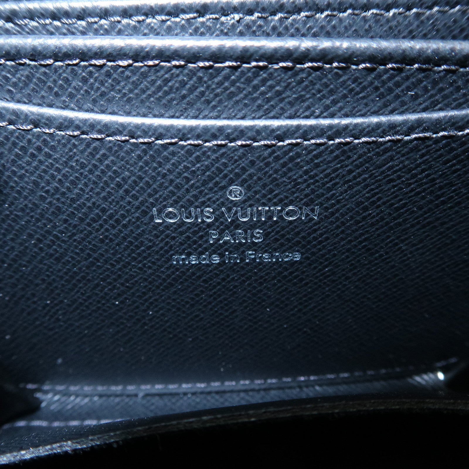 Louis Vuitton Epi Leather Zippy Coin Case Wallet Noir M60152 Used