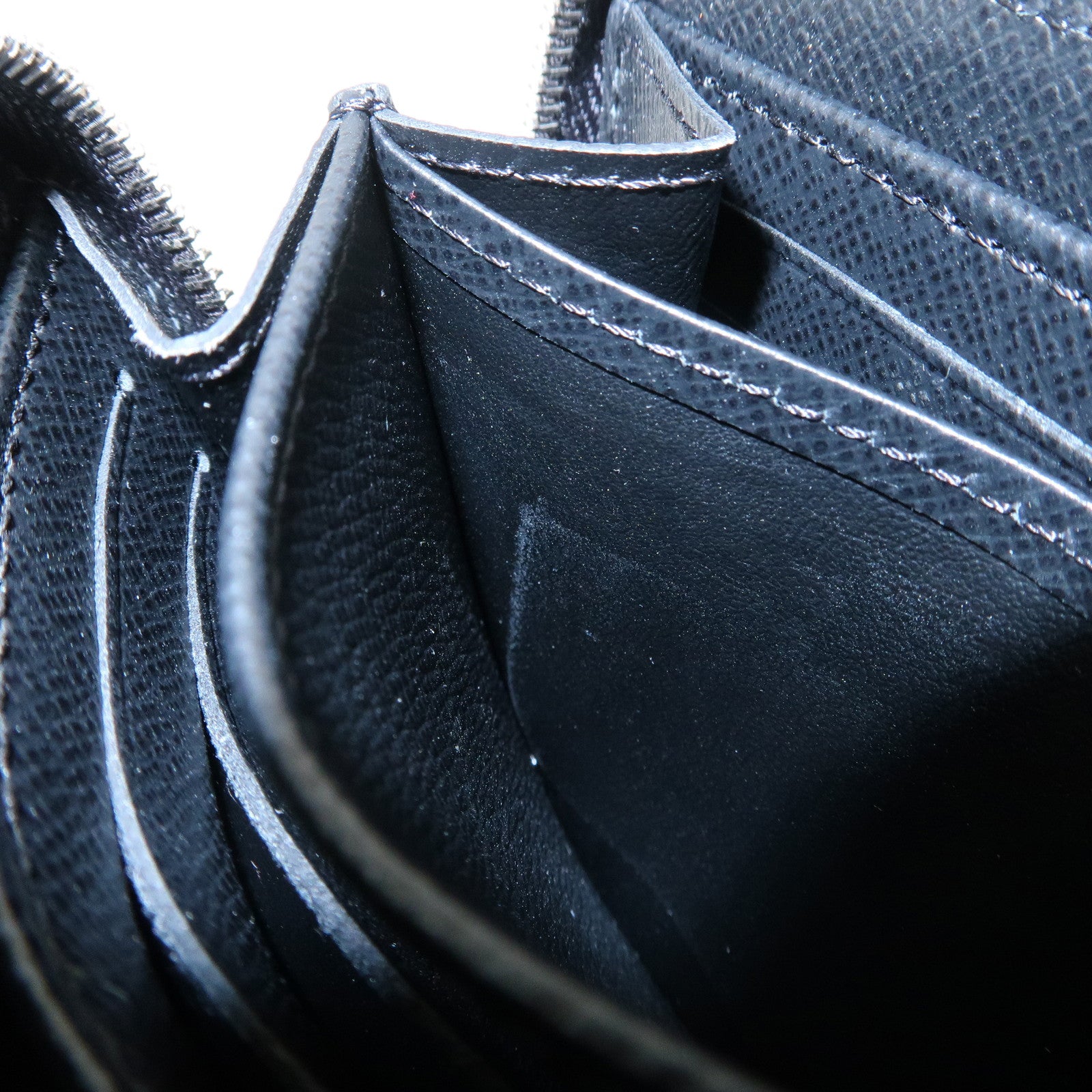 Louis Vuitton Epi Leather Zippy Coin Case Wallet Noir M60152 Used