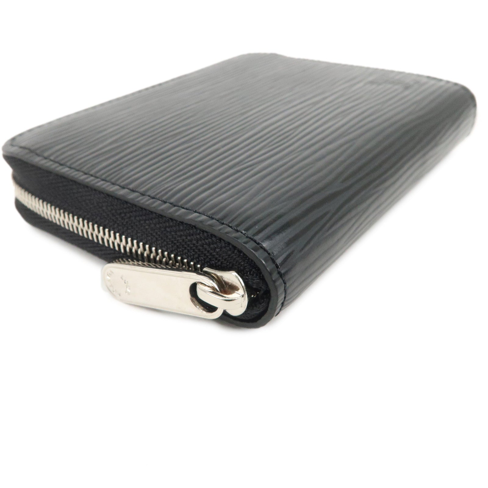 Louis Vuitton Epi Leather Zippy Coin Case Wallet Noir M60152 Used