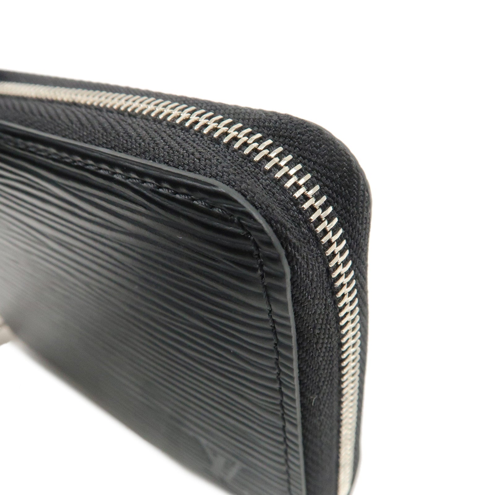 Louis Vuitton Epi Leather Zippy Coin Case Wallet Noir M60152 Used