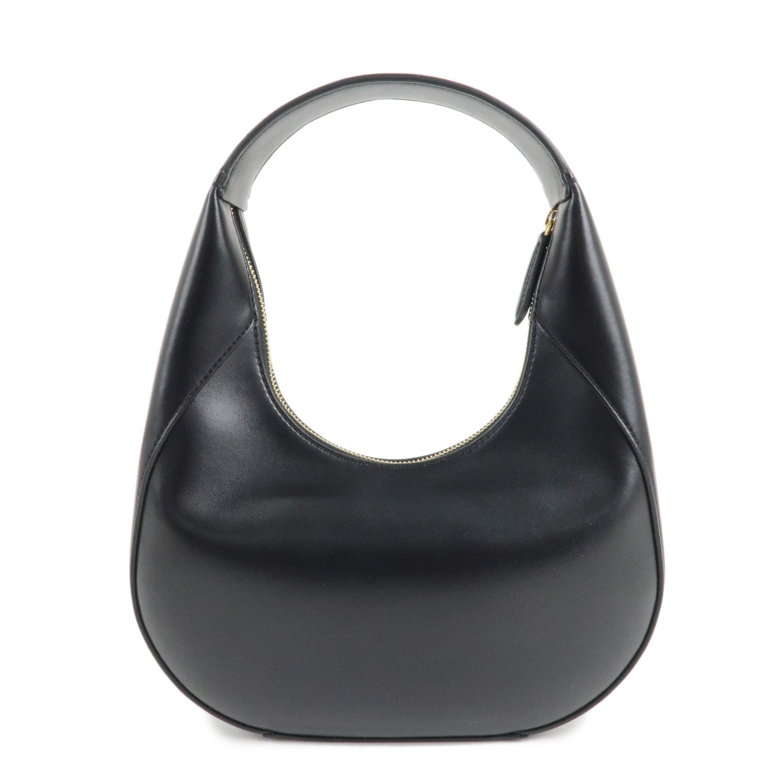 STELLA MCCARTNEY Leather Shoulder Bag Black Used