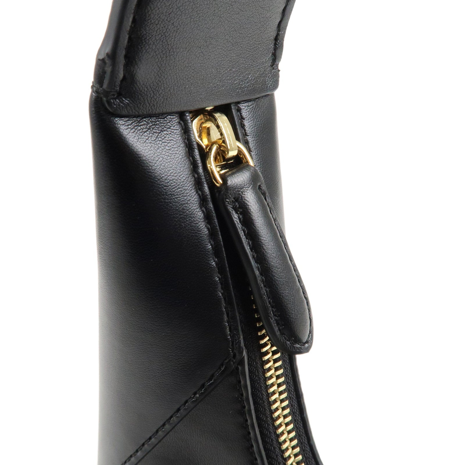 STELLA MCCARTNEY Leather Shoulder Bag Black Used