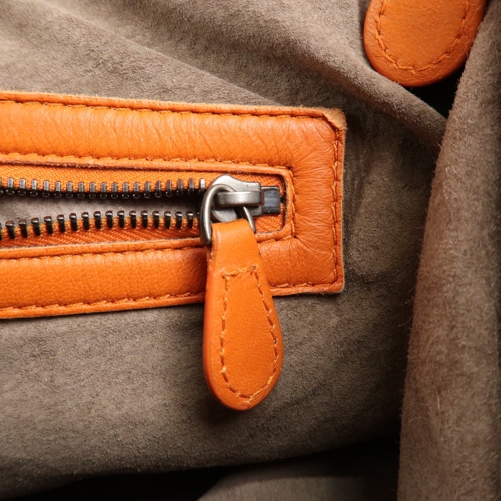 BOTTEGA VENETA Hobo Intrecciato Leather Shoulder Bag Orange 115653 Used