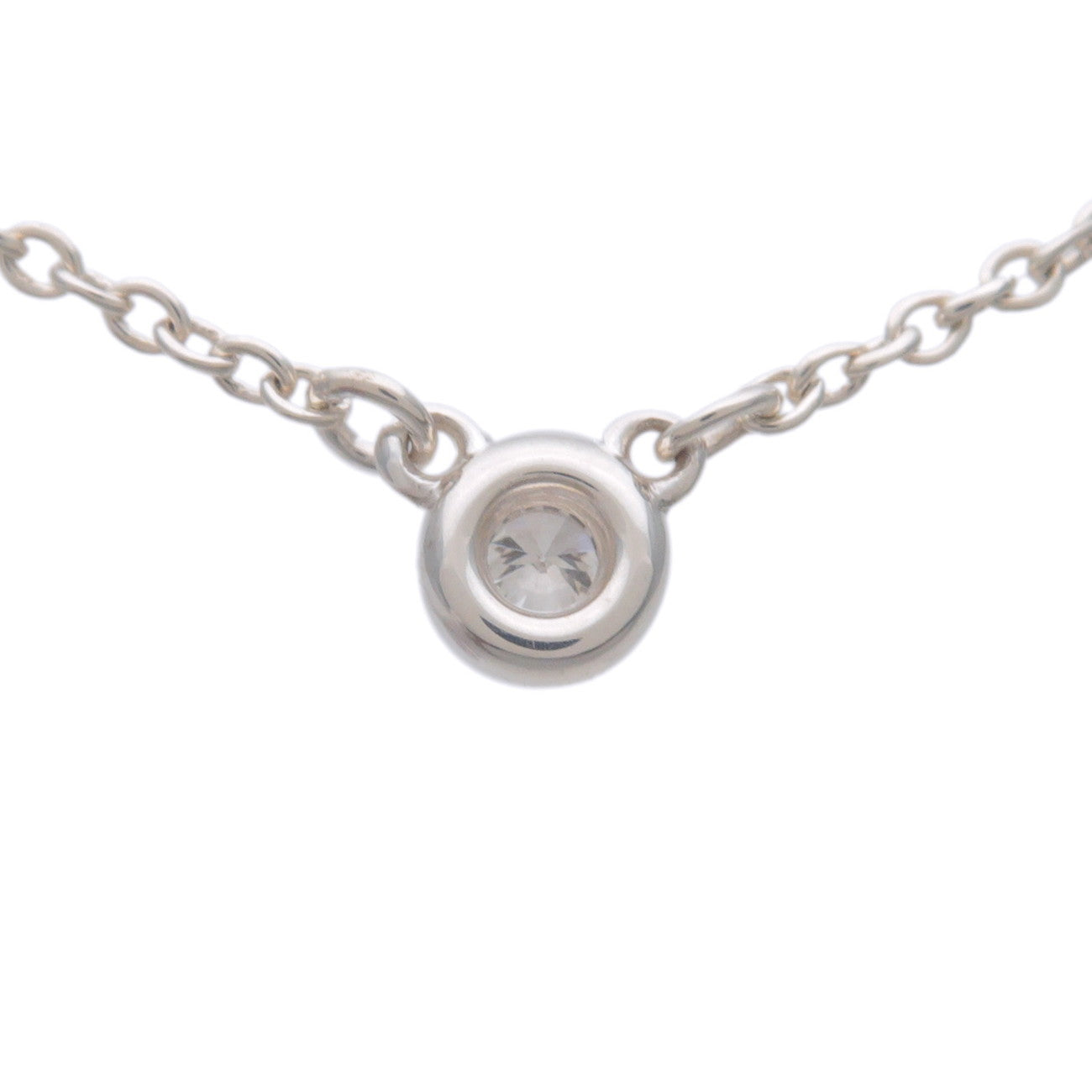 Tiffany&Co. Elsa Peretti By the Yard 1P Diamond Necklace 0.03ct Used