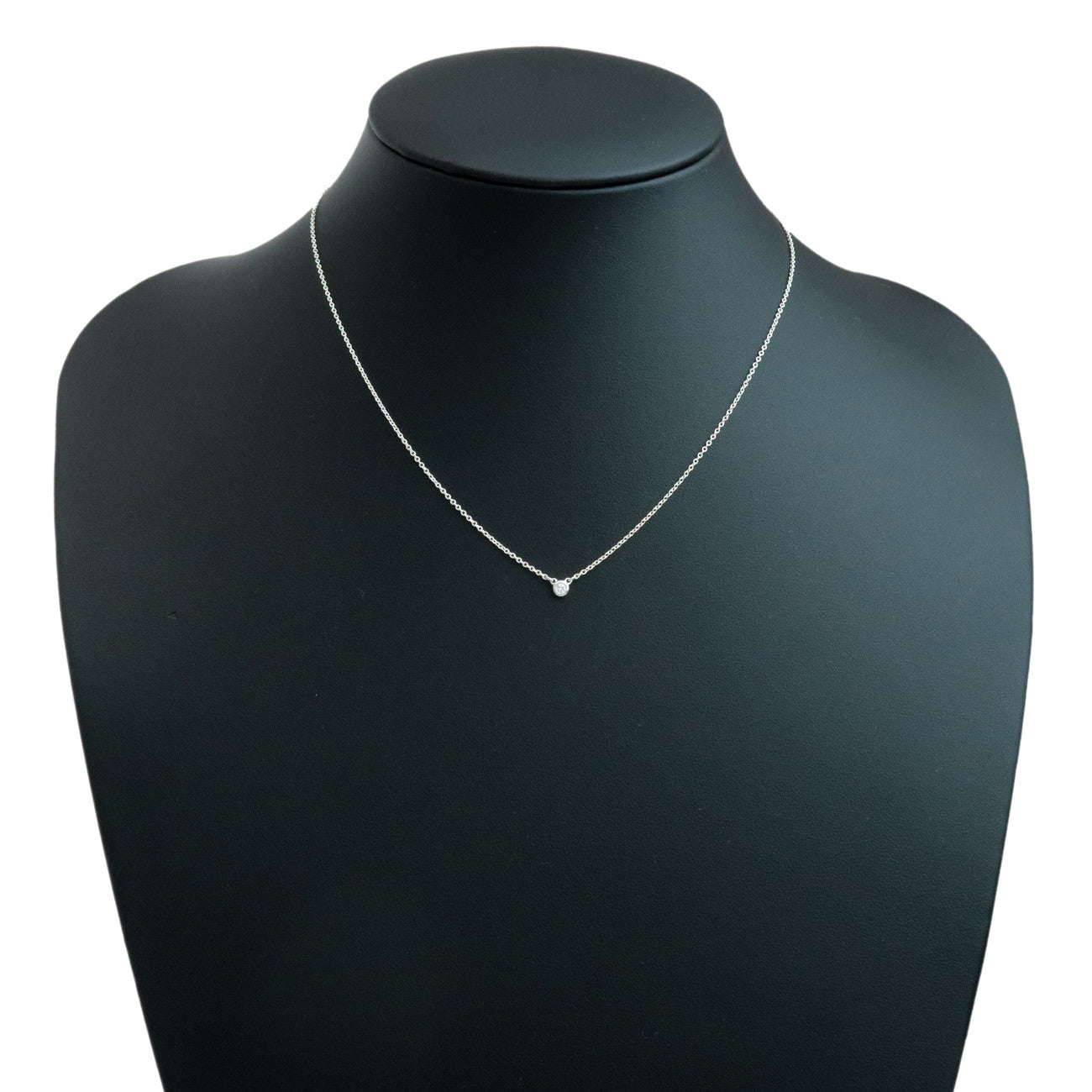 Tiffany&Co. Elsa Peretti By the Yard 1P Diamond Necklace 0.03ct Used