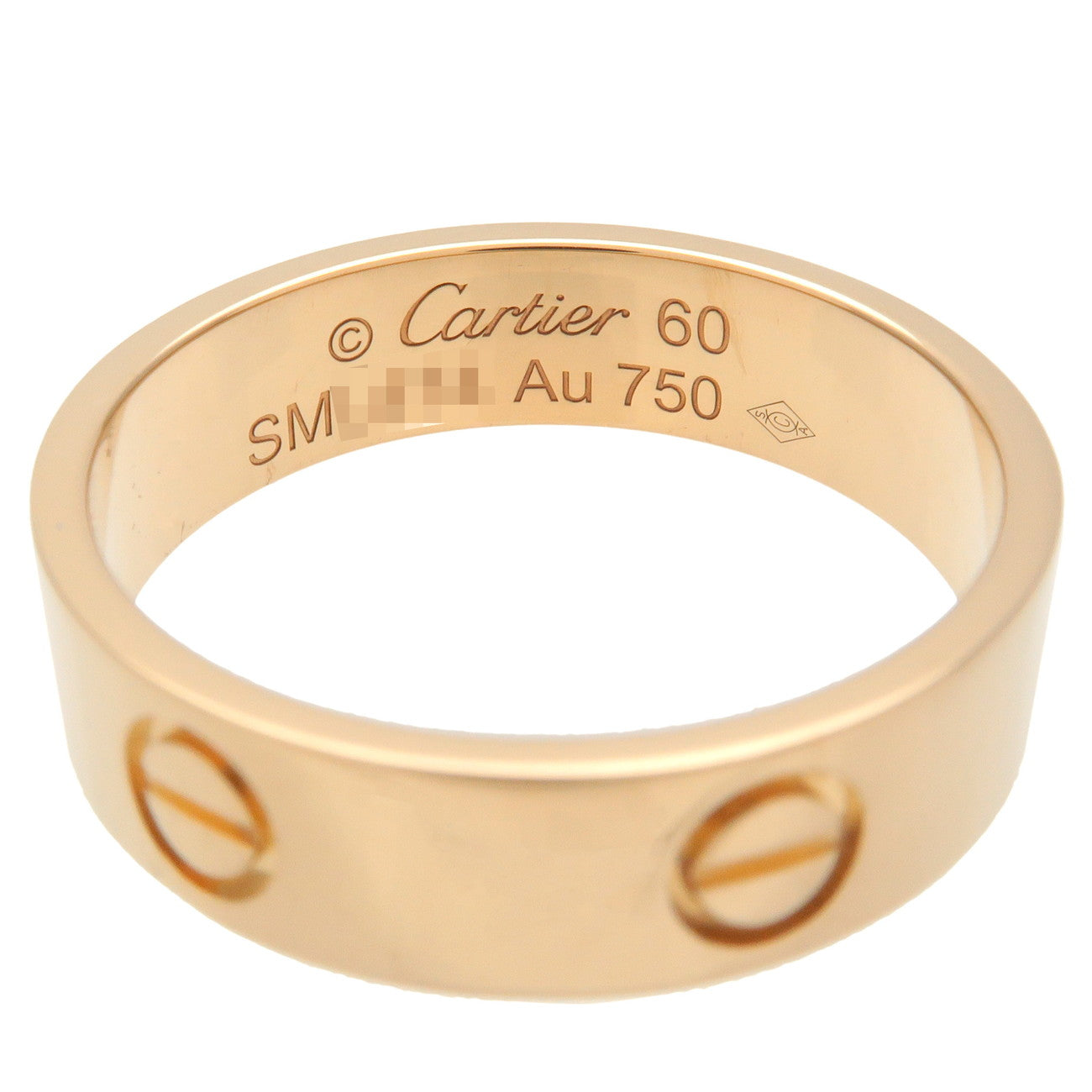 Cartier Love Ring K18 750YG Yellow Gold #60 US9-9.5 EU59.5 Used