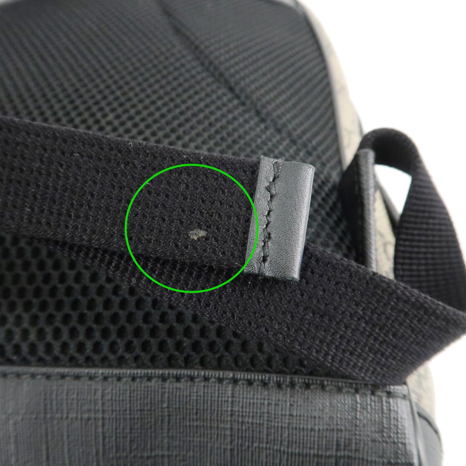 GUCCI GG Supreme Leather Backpack Rucksack Beige Black 429020 Used