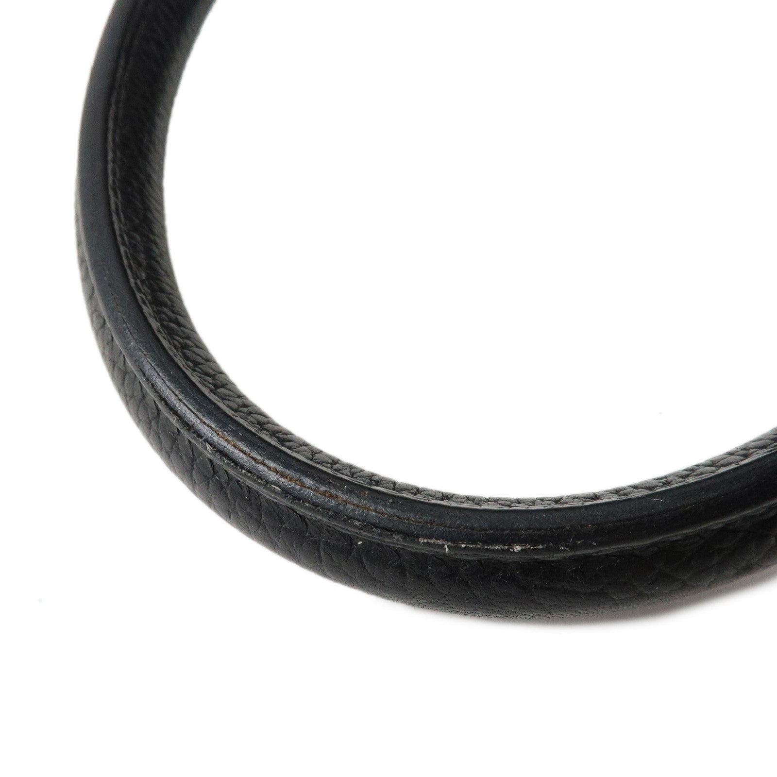 HERMES Togo Birkin 35 H Stamped Hand Bag Black Gold HDW Used