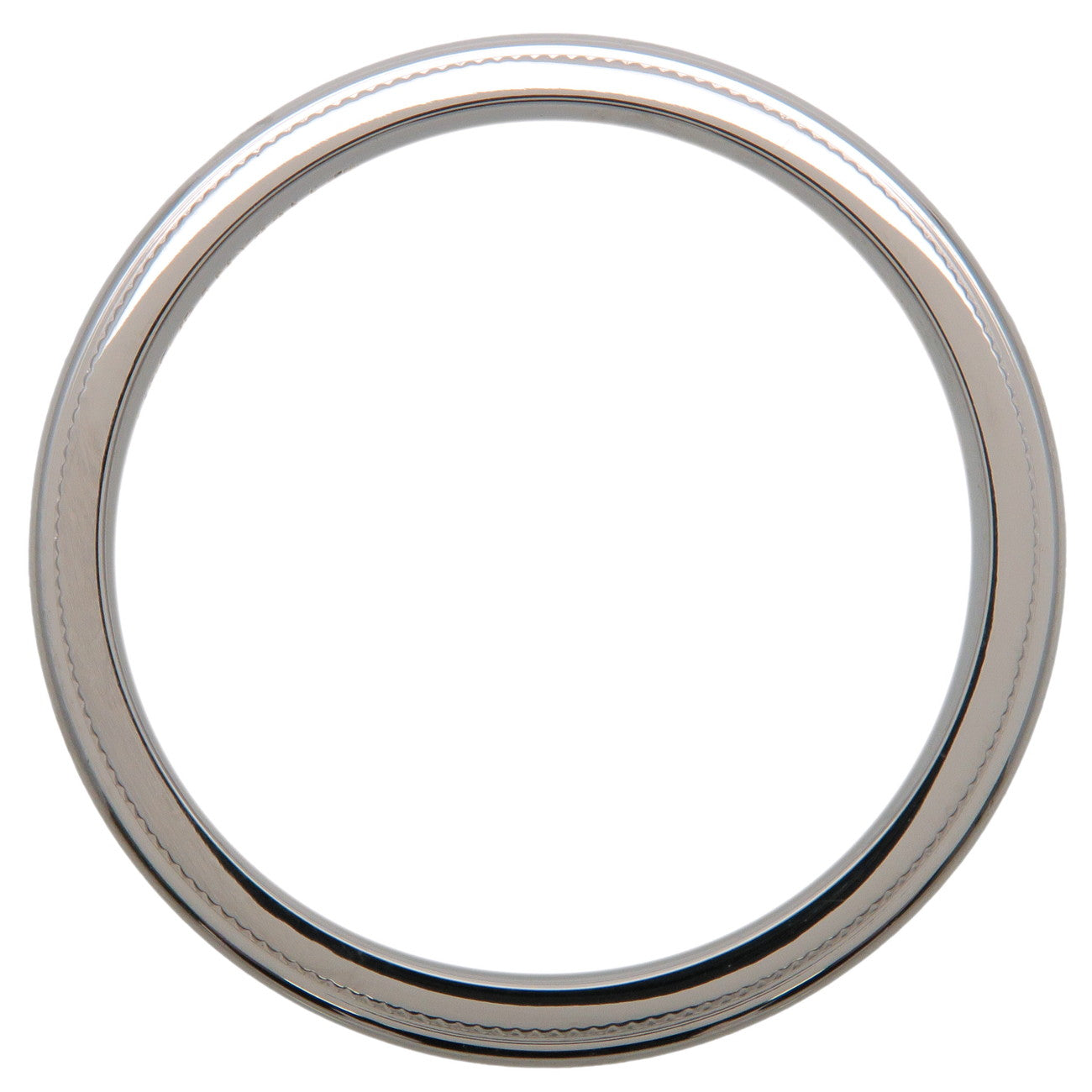 Tiffany&Co. Milgrain Band Ring PT950 Platinum US8.5 EU58 Used